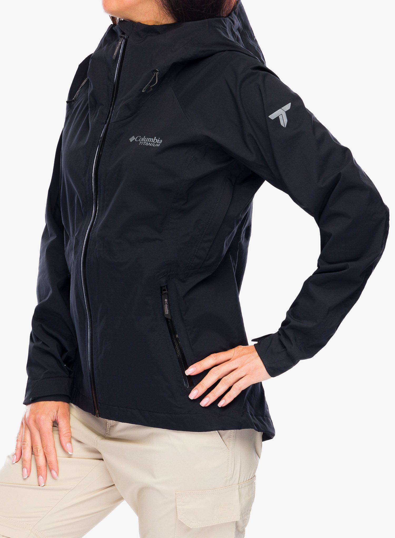 Ženska kišna jakna Columbia Mazama Trail Shell - black