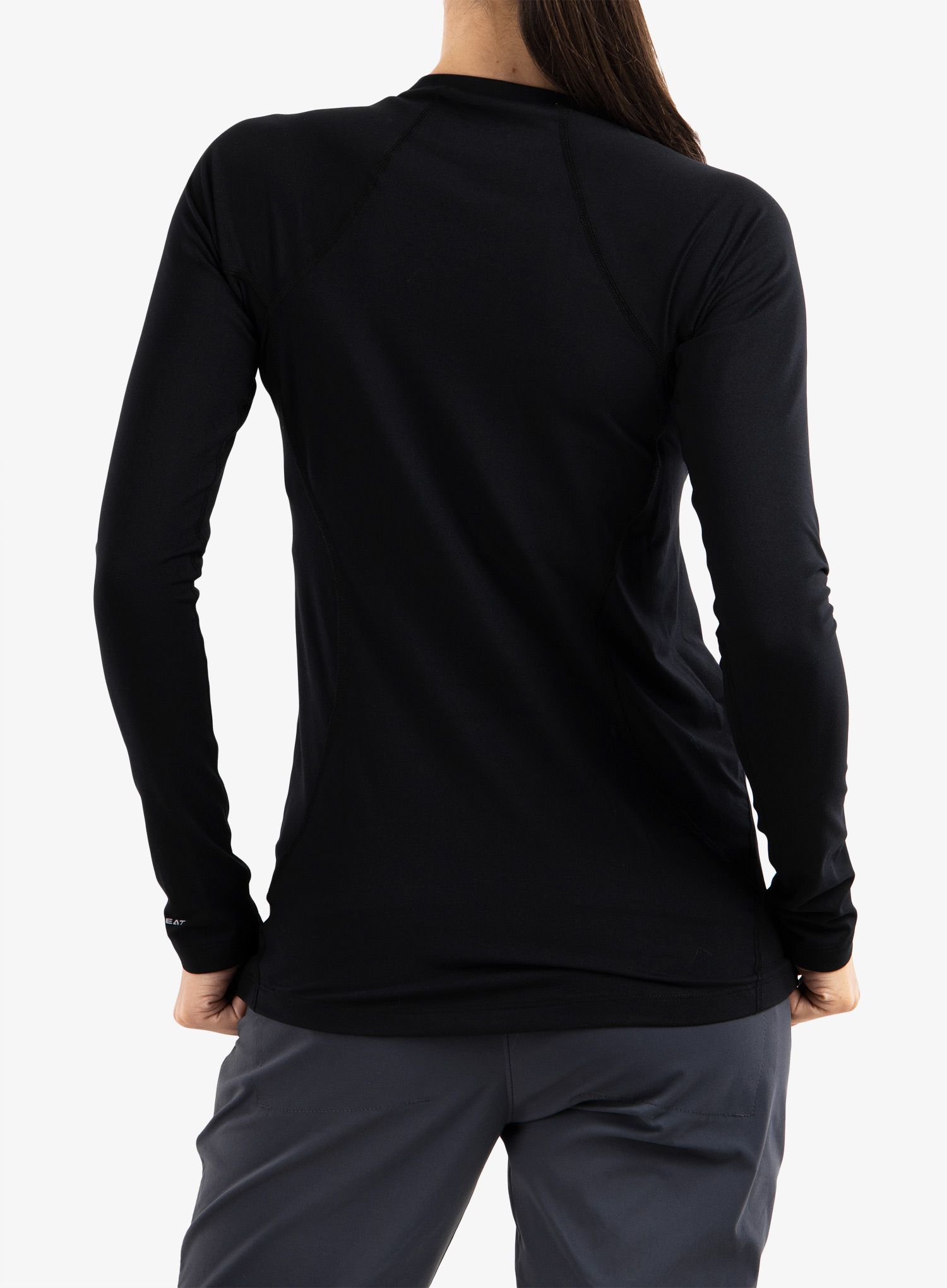 Ženska termoaktivna dukserica Columbia Midweight Stretch L/S Top - black/black