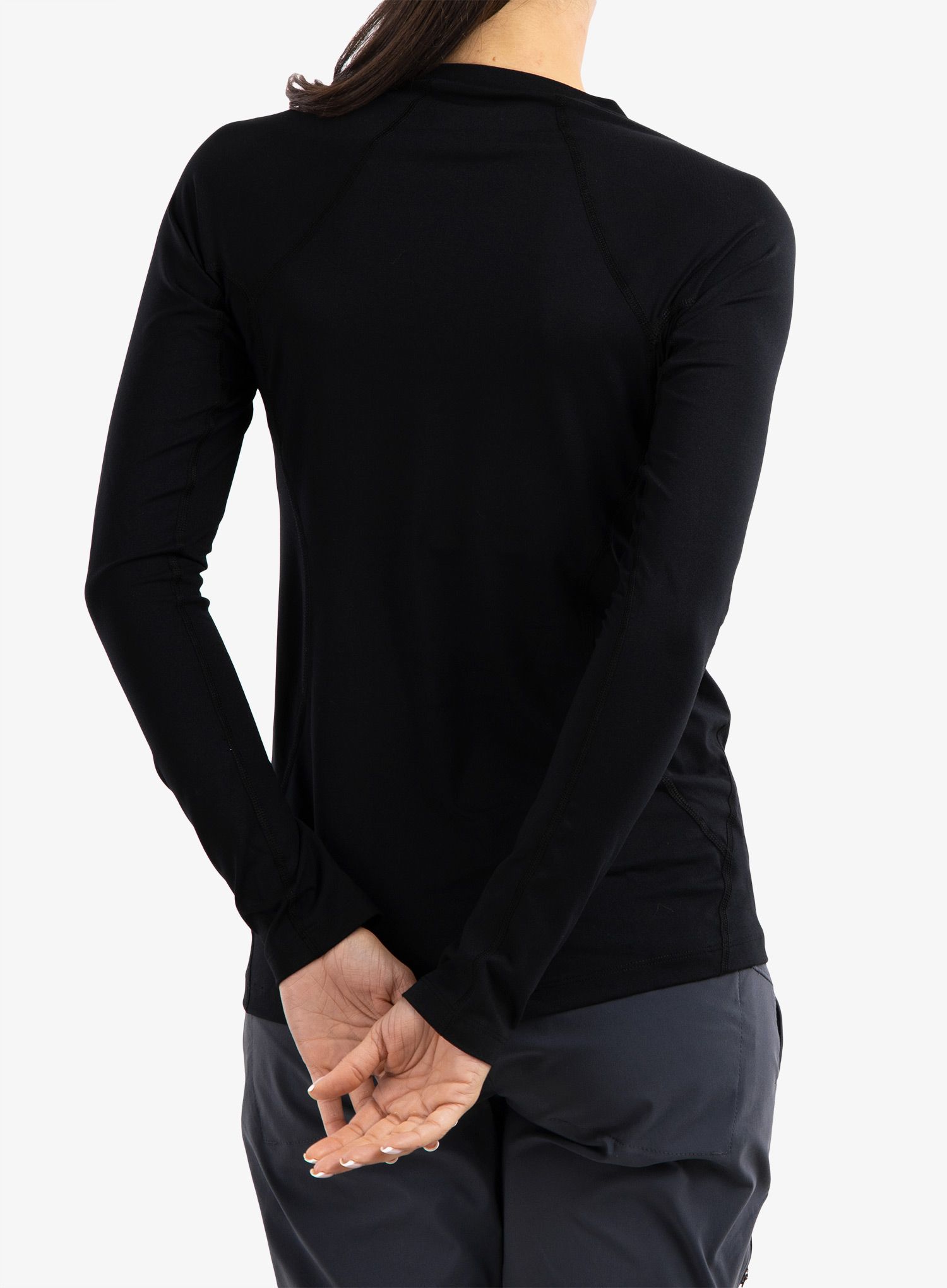 Ženska termoaktivna dukserica Columbia Midweight Stretch L/S Top - black/black