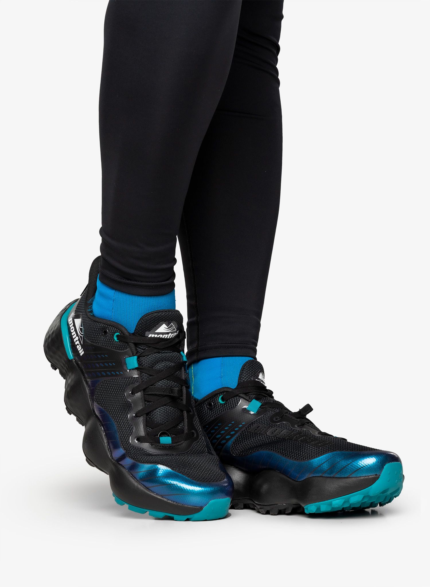 Muške tenisice za trčanje Columbia Montrail Trinity MX - black/white