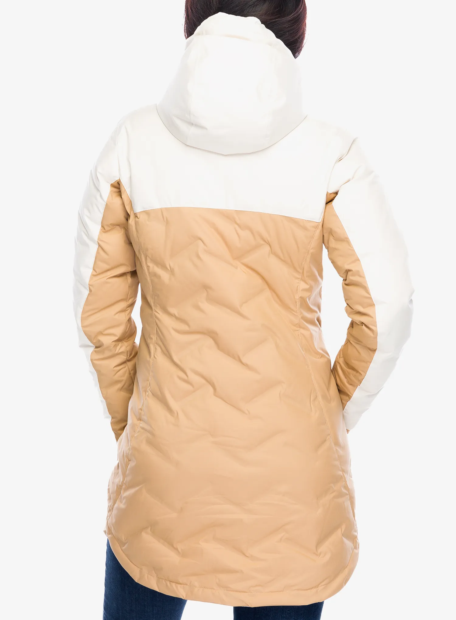 Ženski perjani kaput Columbia Mountain Croo III Mid Down Jacket - canoe/chalk
