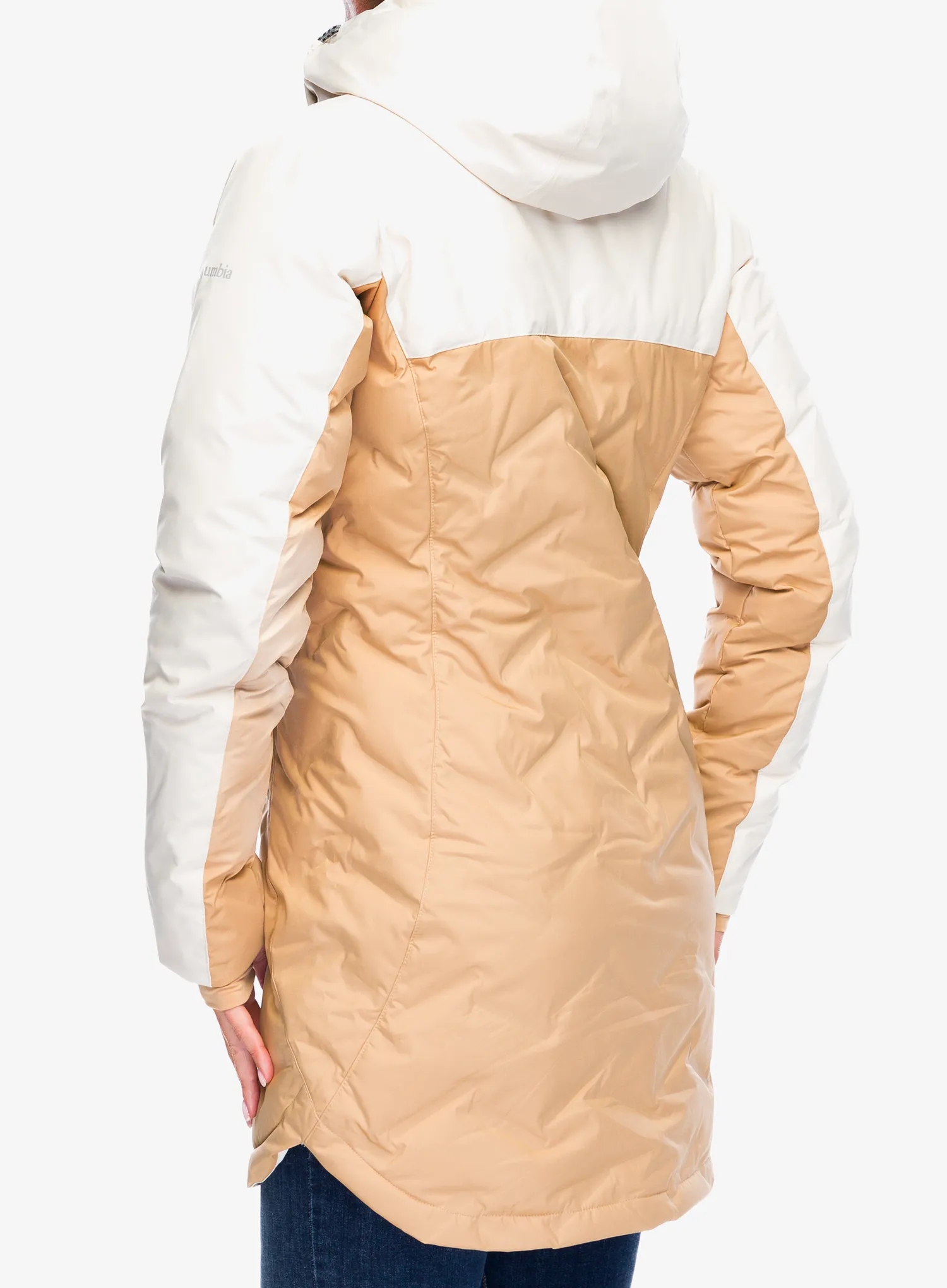 Ženski perjani kaput Columbia Mountain Croo III Mid Down Jacket - canoe/chalk