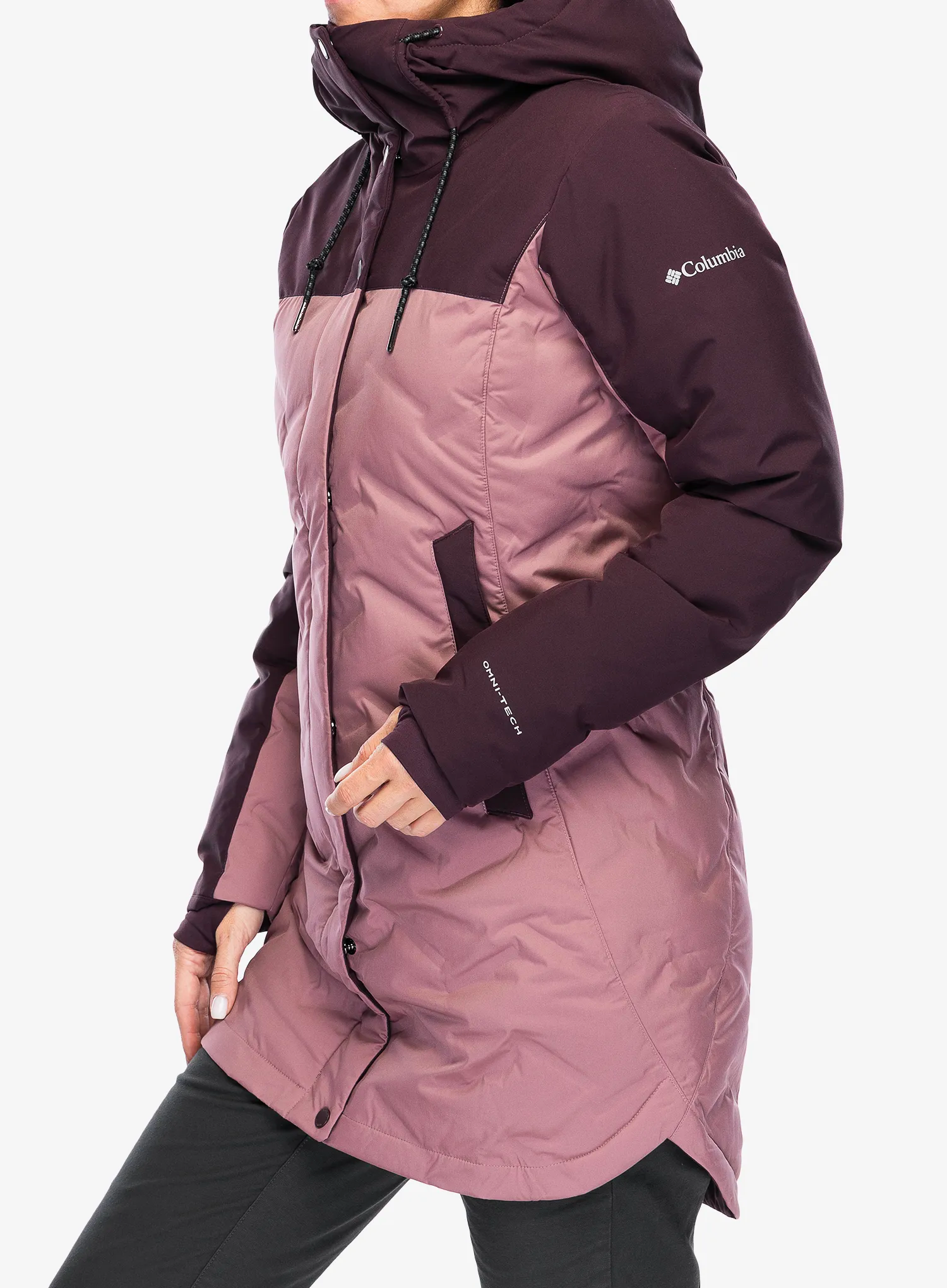 Ženski perjani kaput Columbia Mountain Croo III Mid Down Jacket - fig/moonvista