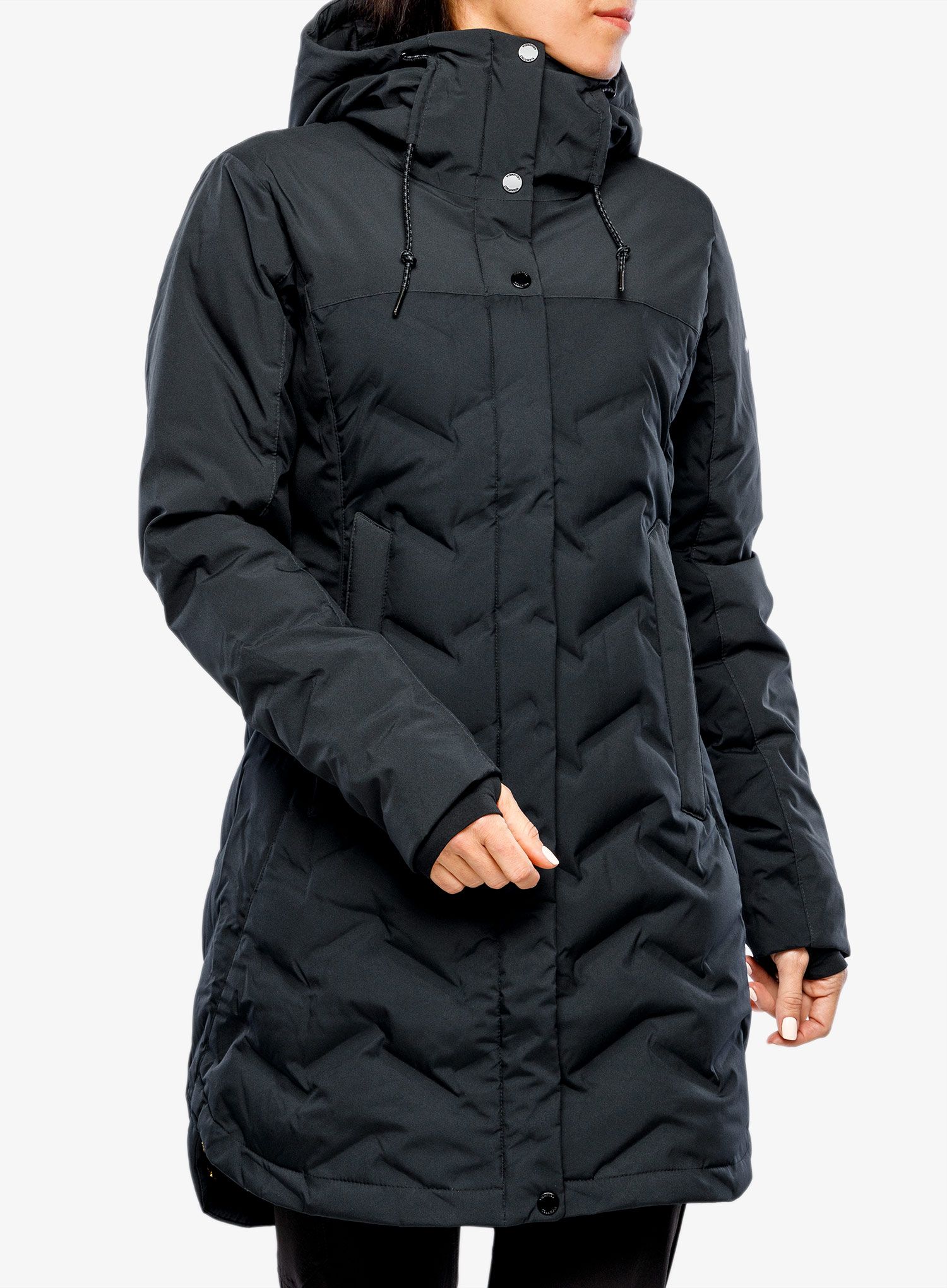 Ženski perjani kaput Columbia Mountain Croo II Mid Down Jacket - black