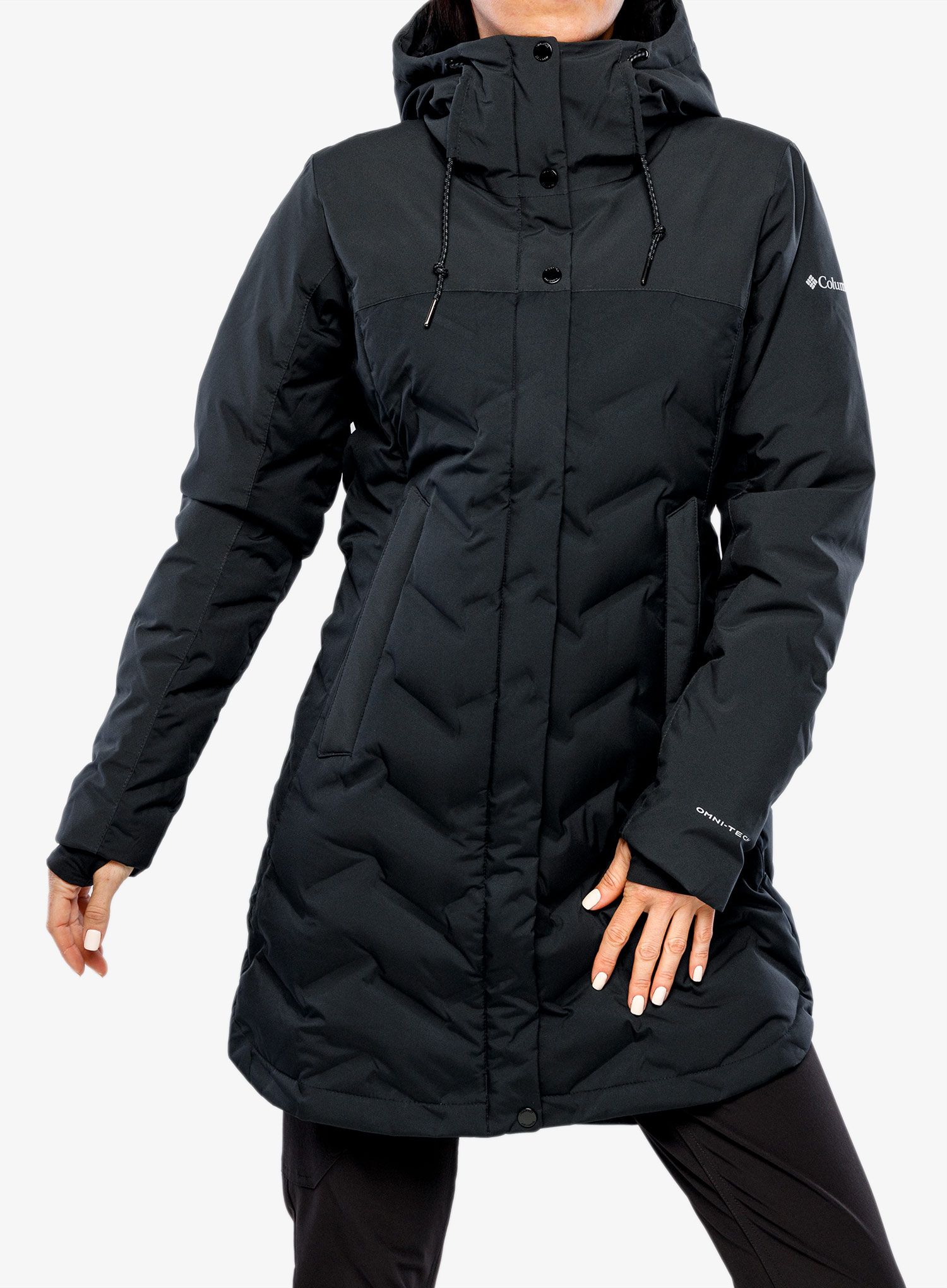 Ženski perjani kaput Columbia Mountain Croo II Mid Down Jacket - black