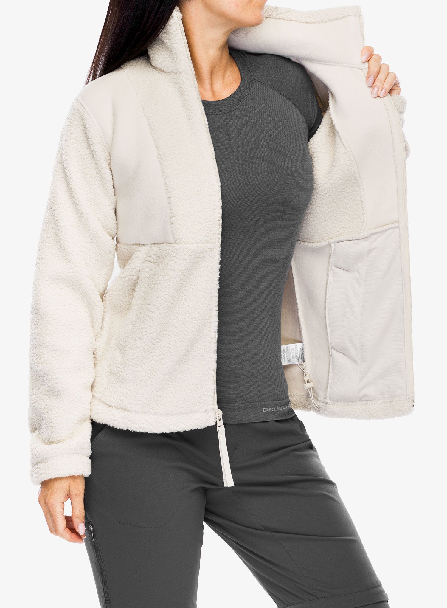 Ženska jakna od flisa Columbia Panorama Full Zip II - dark stone
