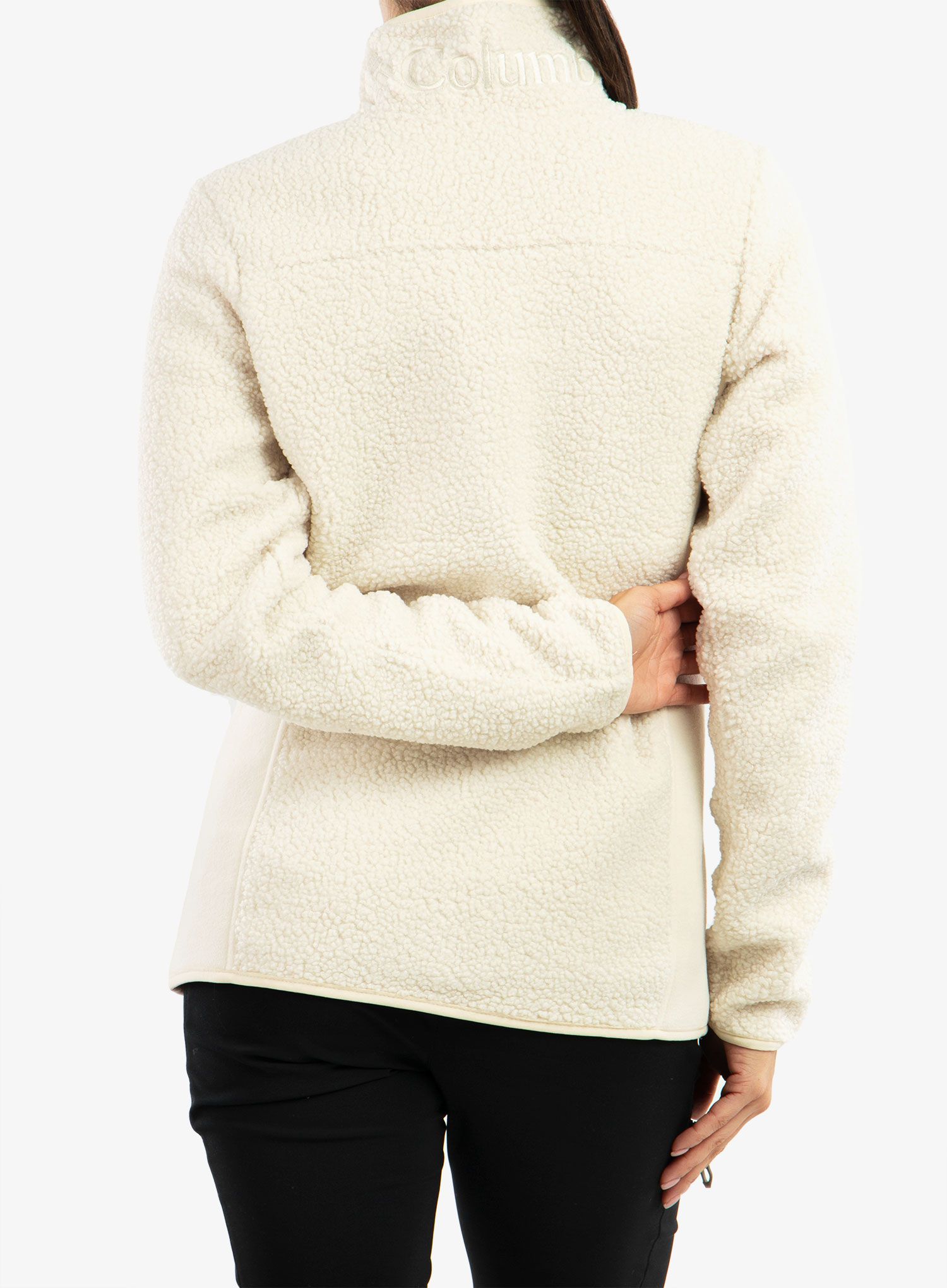 Ženska jakna od flisa Columbia Panorama Full Zip - chalk