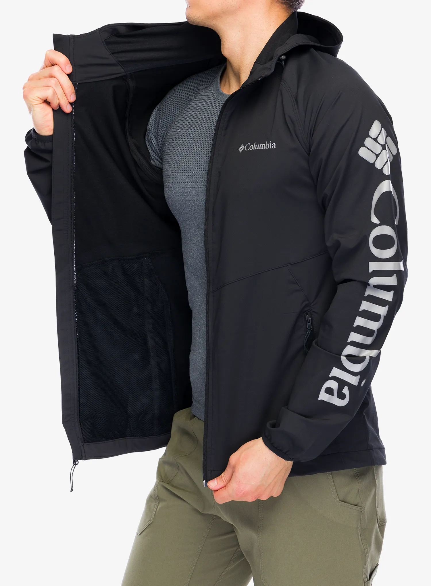 Softshell jakna Columbia Panther Creek Jacket - black