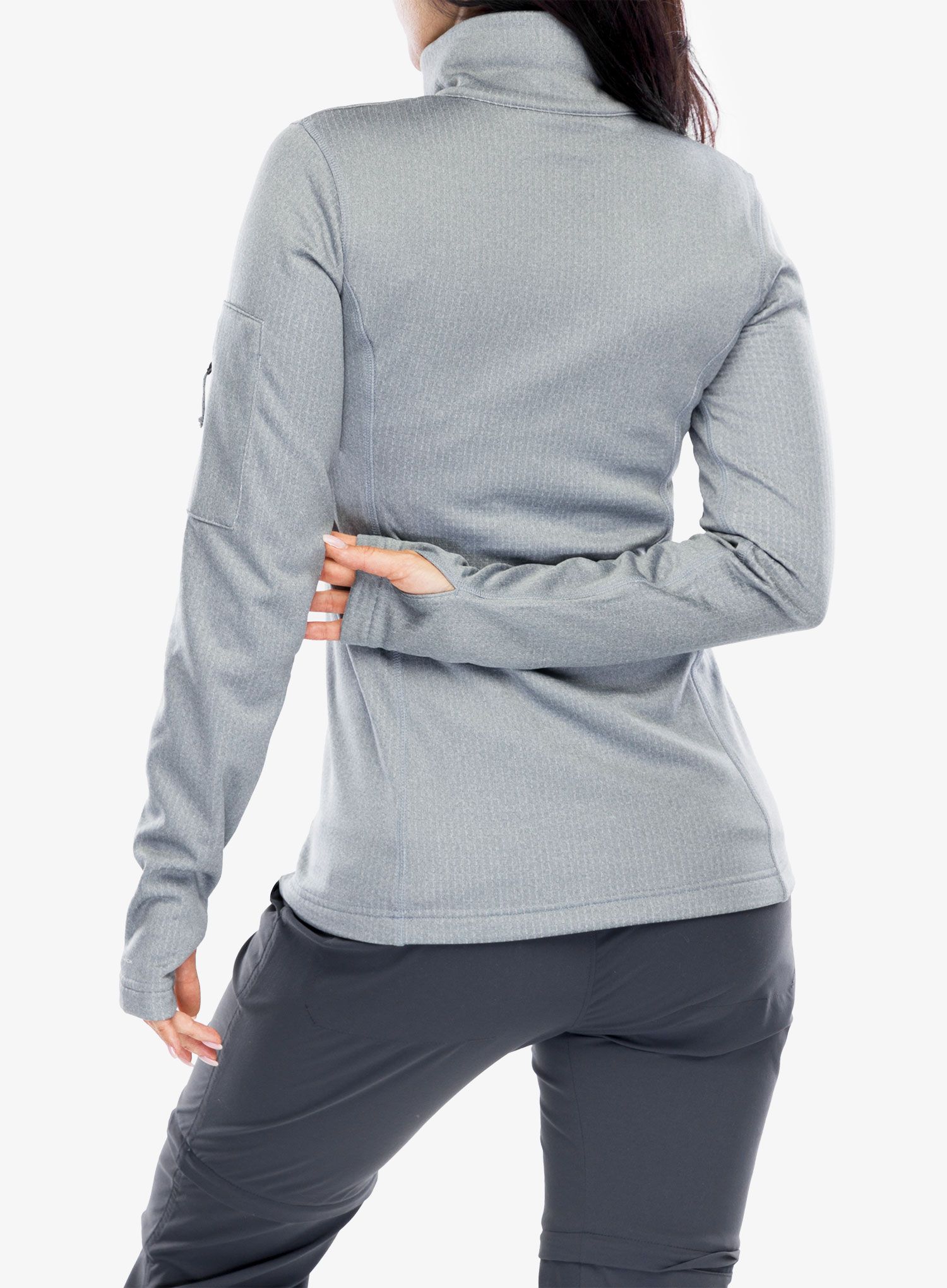 Ženska dukserica od flisa Columbia Park View Grid Fleece Half Zip - cirrus grey
