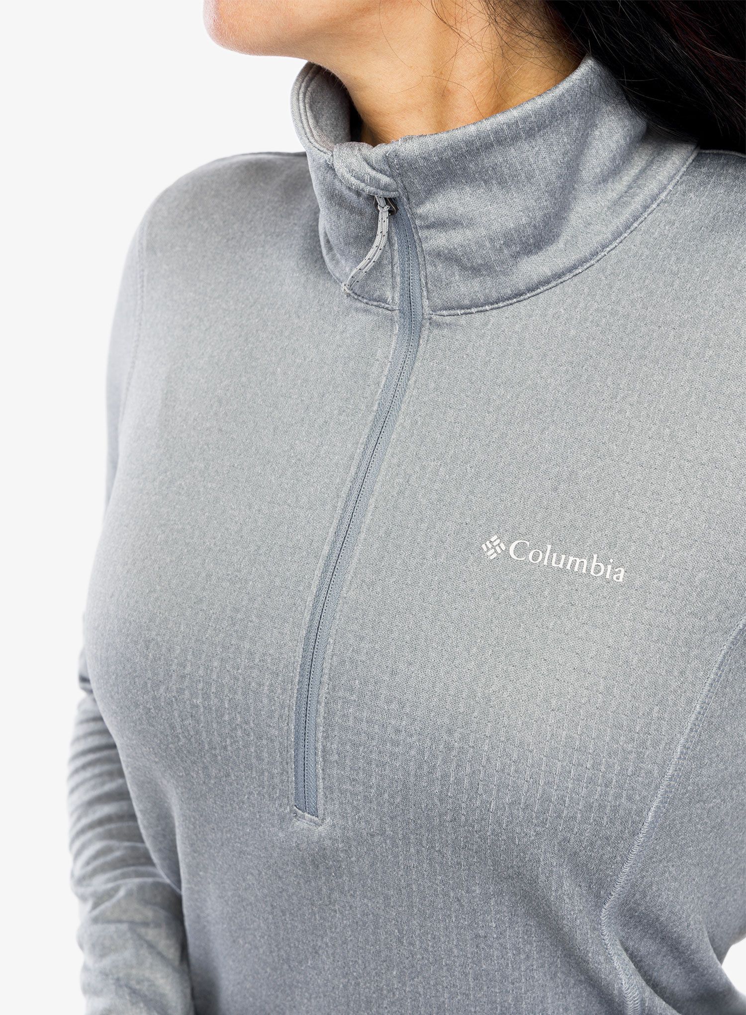 Ženska dukserica od flisa Columbia Park View Grid Fleece Half Zip - cirrus grey