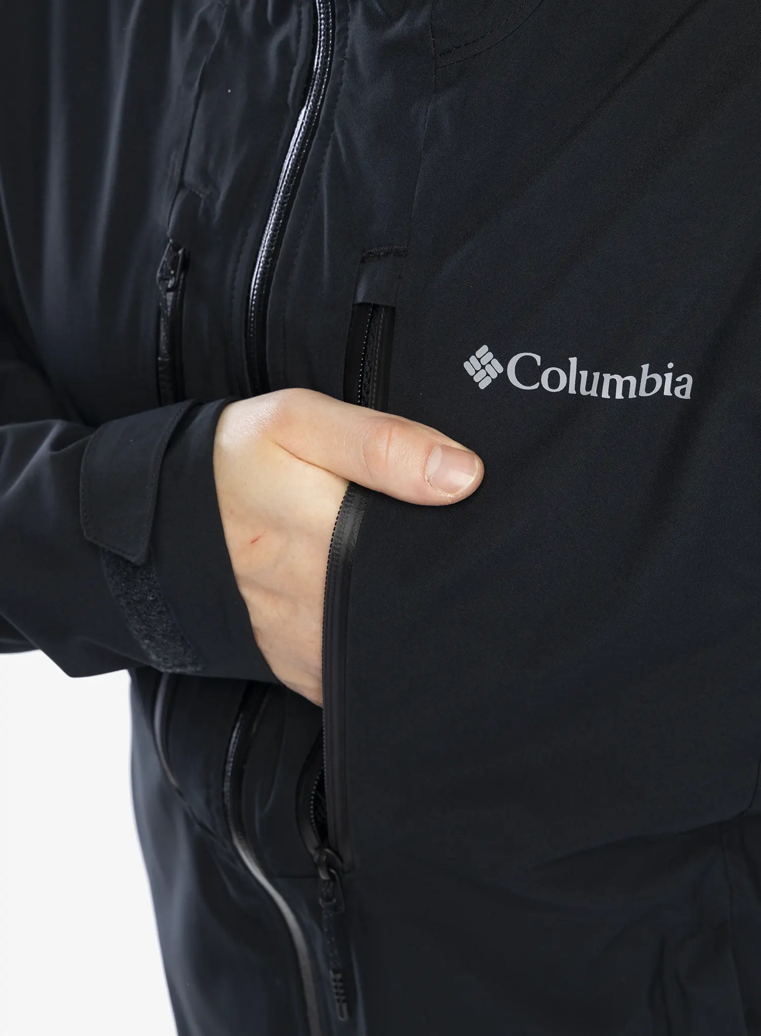 Kišna jakna Columbia Peak Creek Shell - black