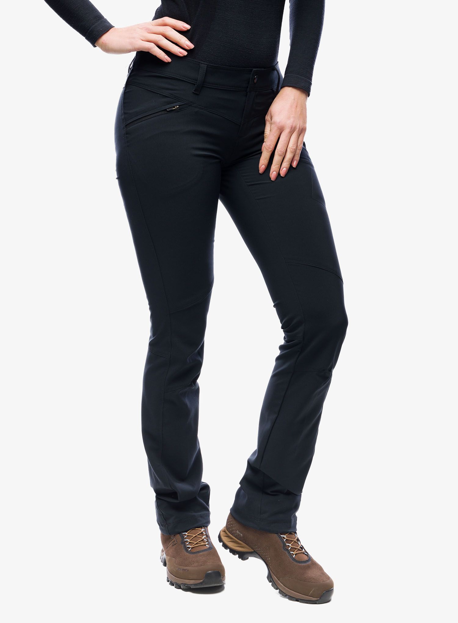 Ženske planinarske hlače Columbia Peak To Point Pant - black