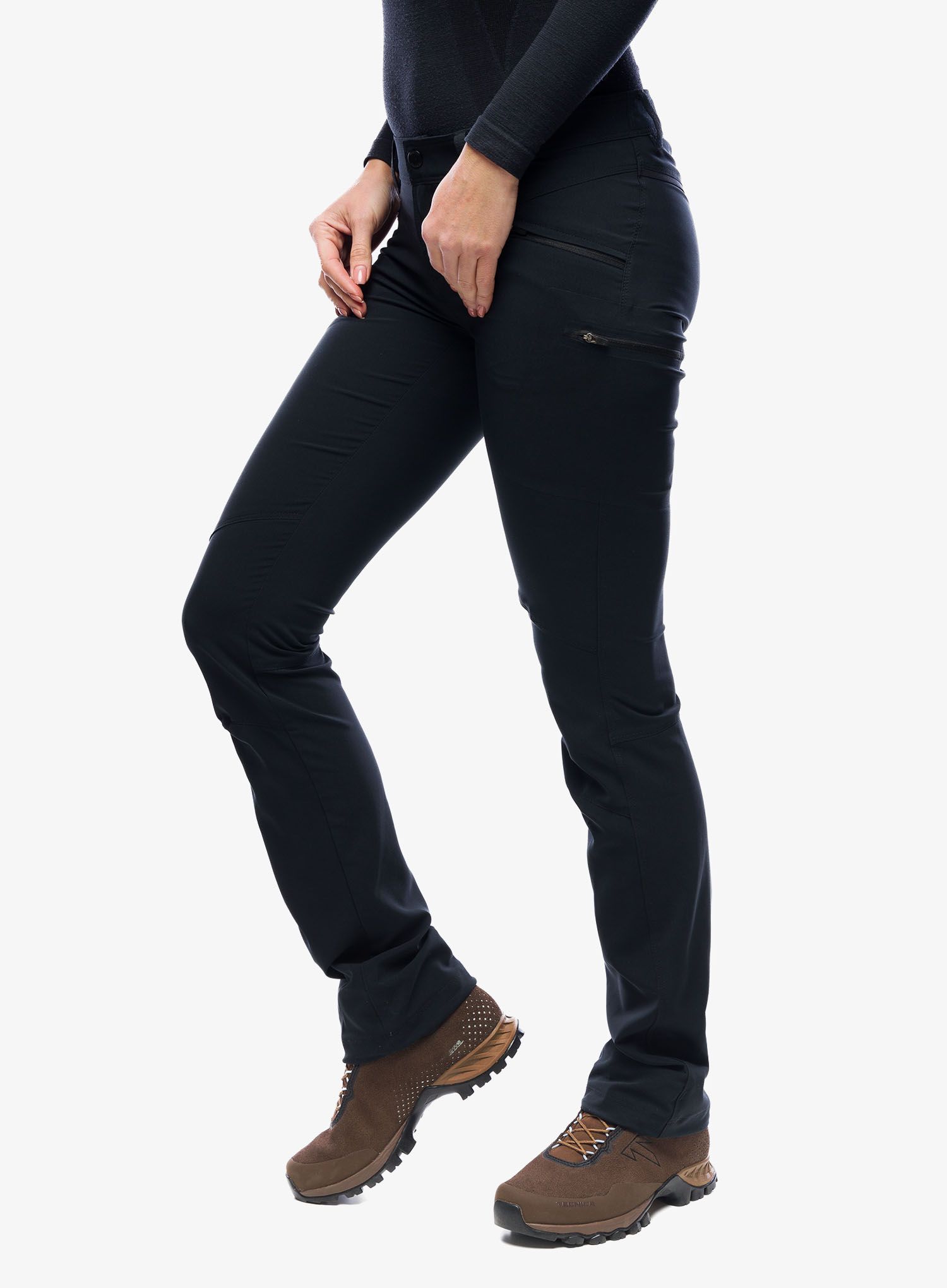 Ženske planinarske hlače Columbia Peak To Point Pant - black
