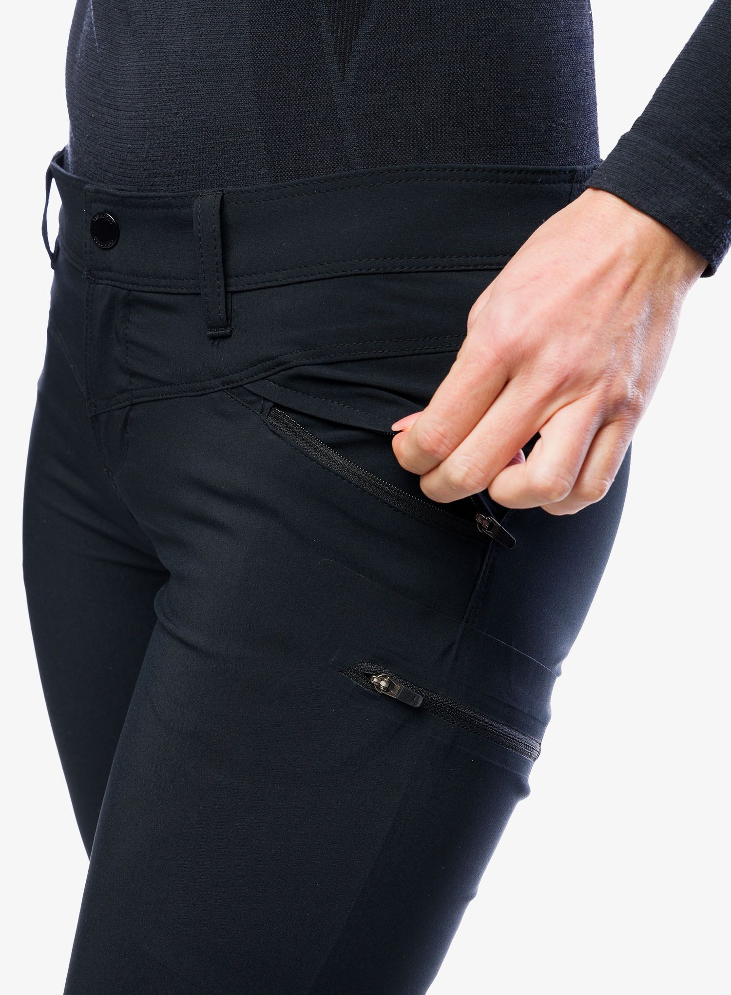 Ženske planinarske hlače Columbia Peak To Point Pant - black
