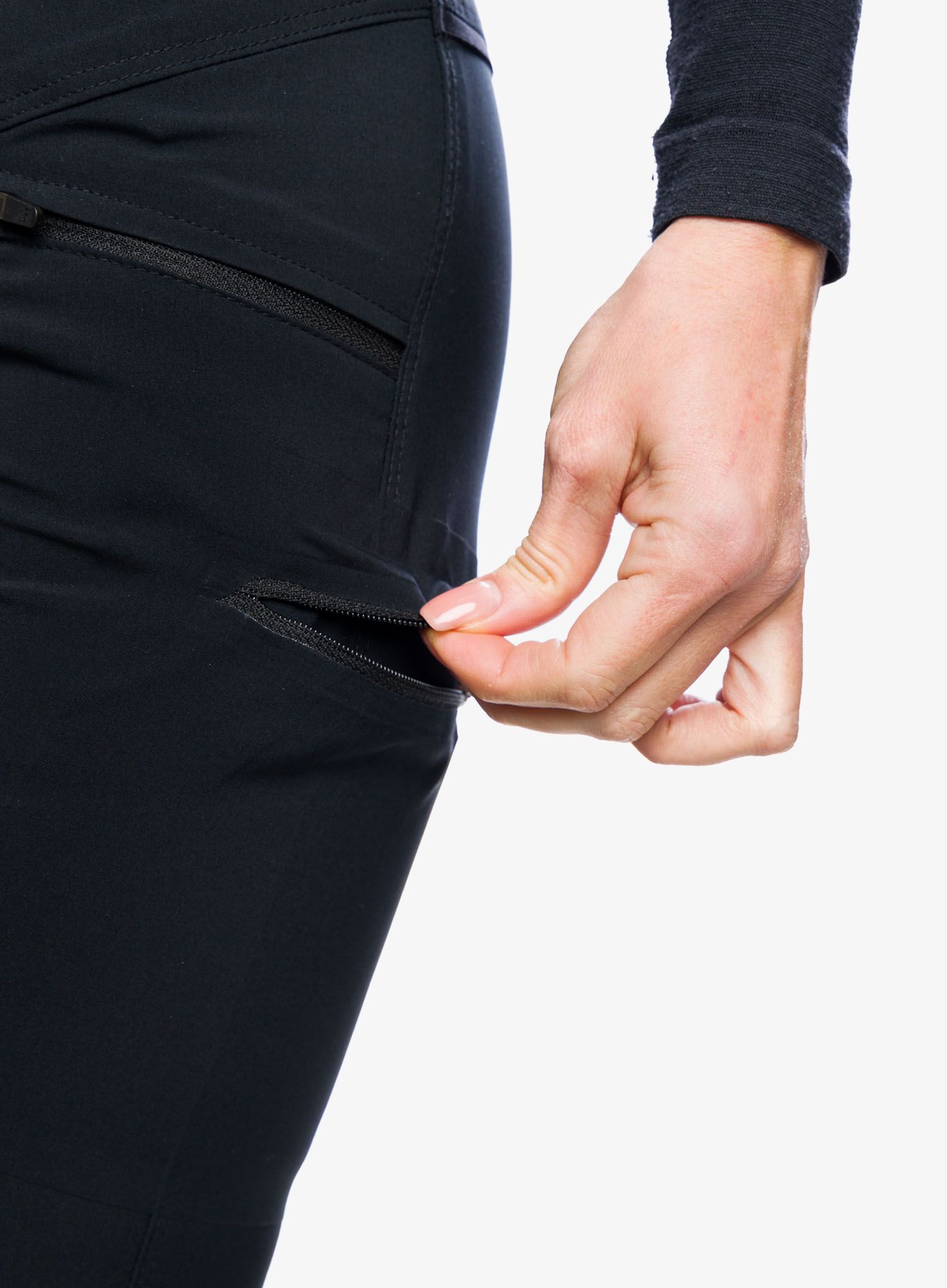 Ženske planinarske hlače Columbia Peak To Point Pant - black