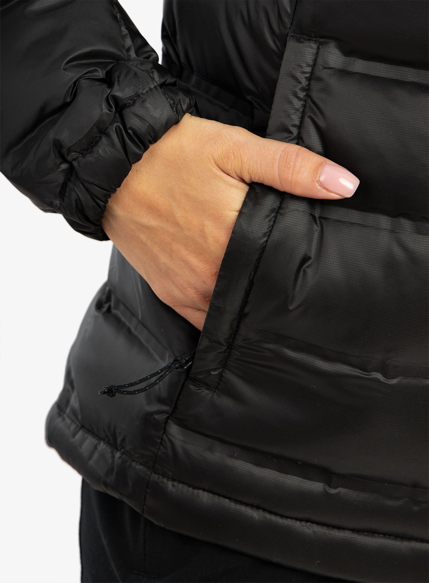 Ženska perjana jakna Columbia Pebble Peak Down Hooded Jacket - black
