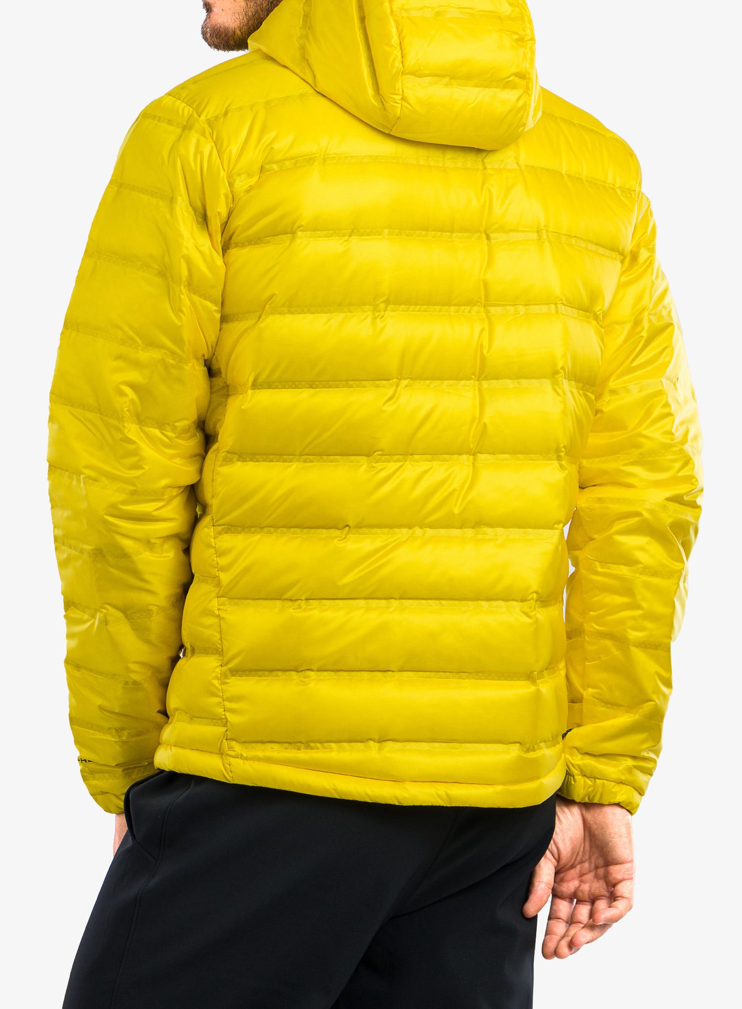 Pernata jakna Columbia Pebble Peak Down Hooded Jacket - laser lemon