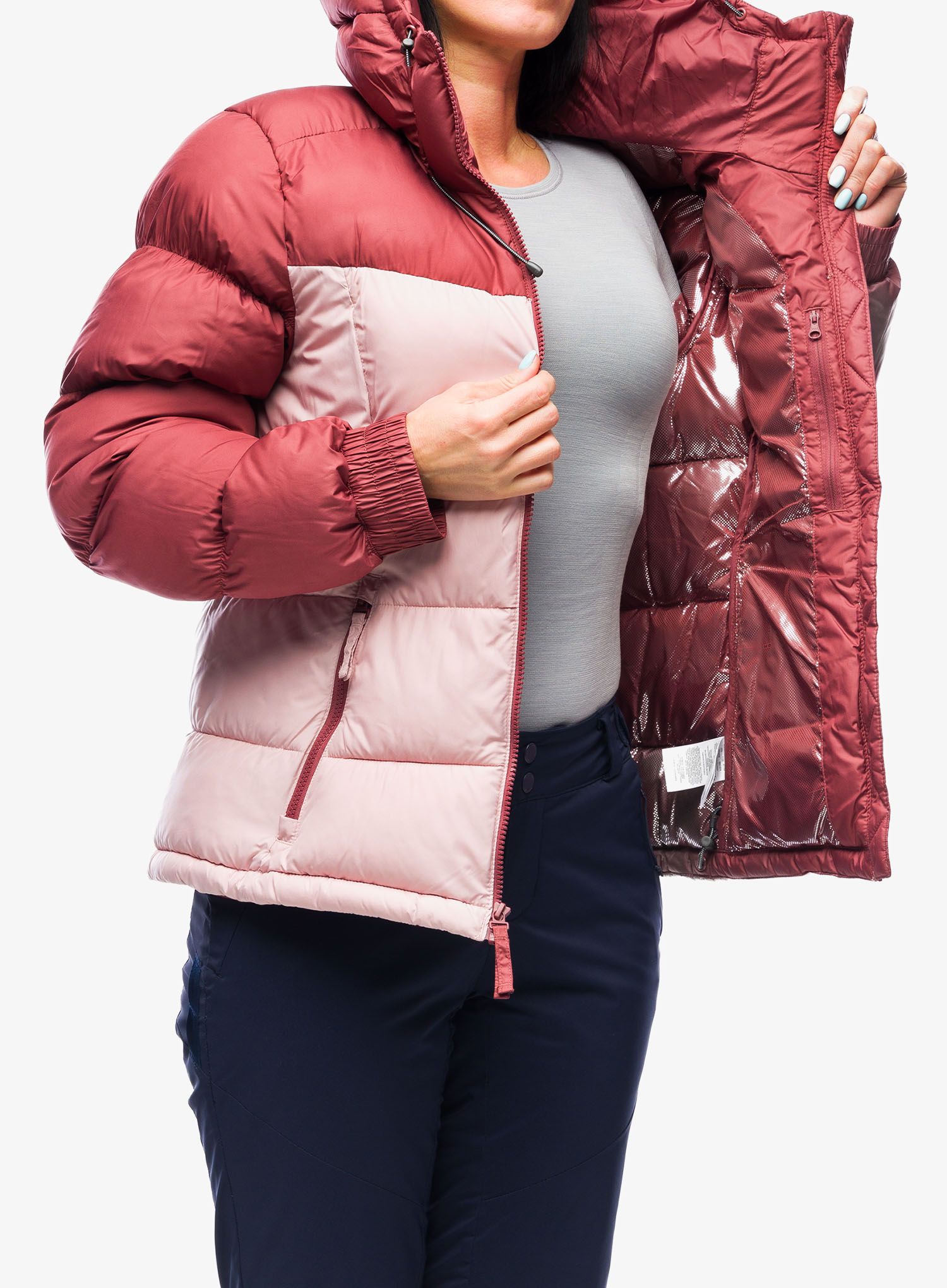Jakna s postavom ženska Columbia Pike Lake II Insulated Jacket - beetroot/dusty pink