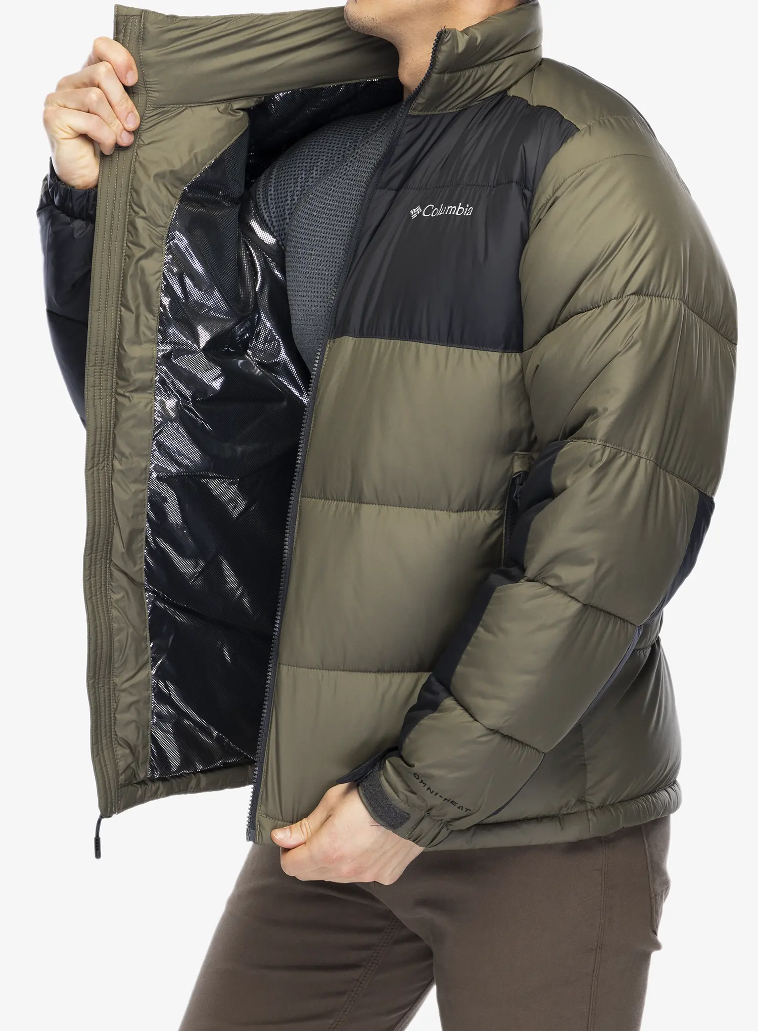 Jakna s postavom Columbia Pike Lake II Jacket - stone green/shark