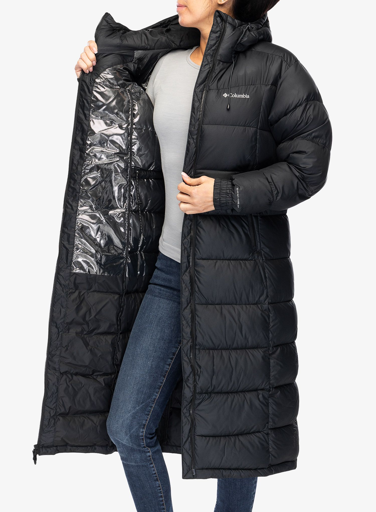Ženski kaput Columbia Pike Lake II Long Jacket - black