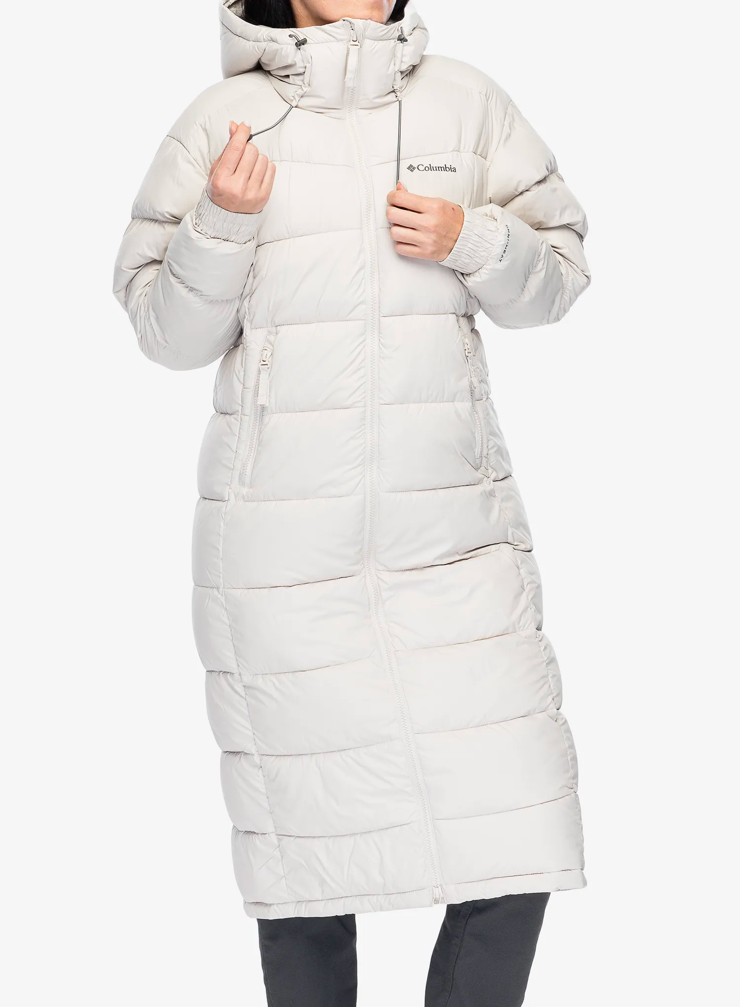 Ženski kaput Columbia Pike Lake II Long Jacket - dark stone