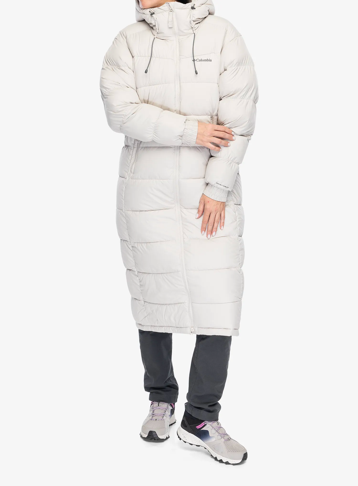 Ženski kaput Columbia Pike Lake II Long Jacket - dark stone