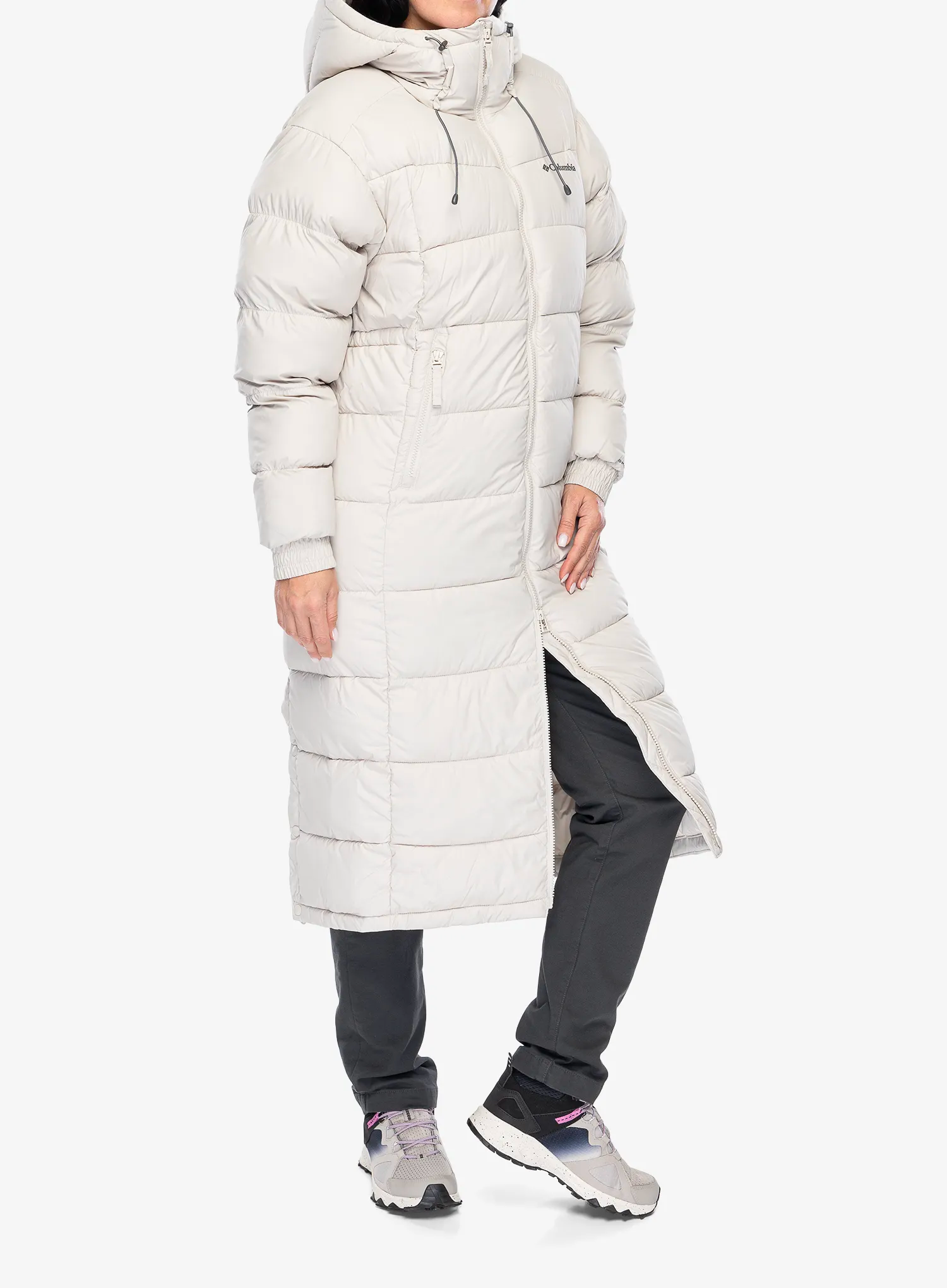 Ženski kaput Columbia Pike Lake II Long Jacket - dark stone