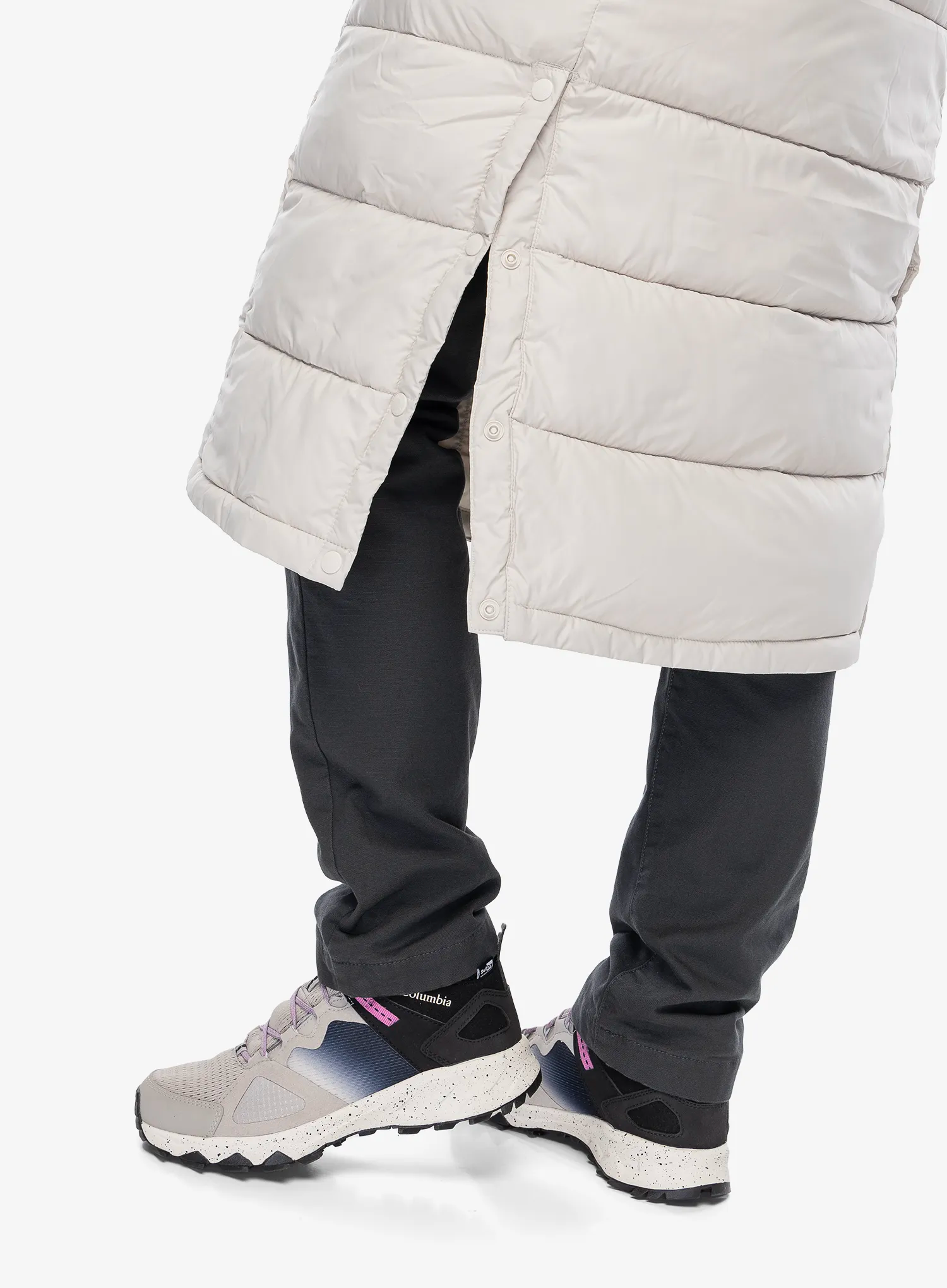 Ženski kaput Columbia Pike Lake II Long Jacket - dark stone