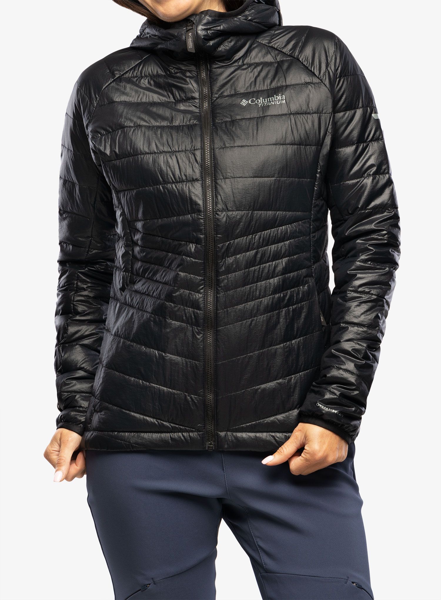 Ženska jakna Columbia Platinum Peak Hooded Jacket - black