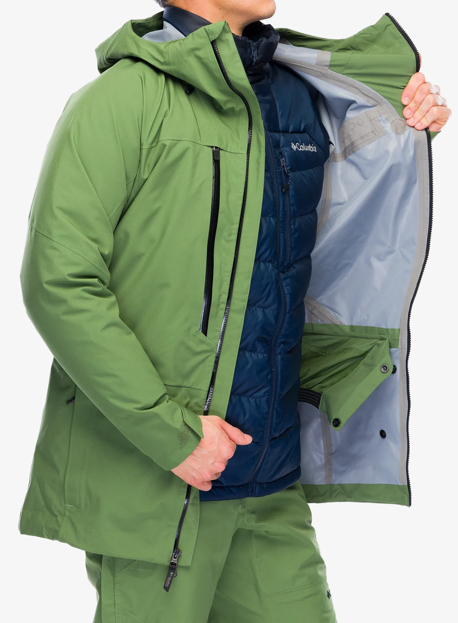 Skijaška jakna Columbia Platinum Peak II 3L Shell - canteen