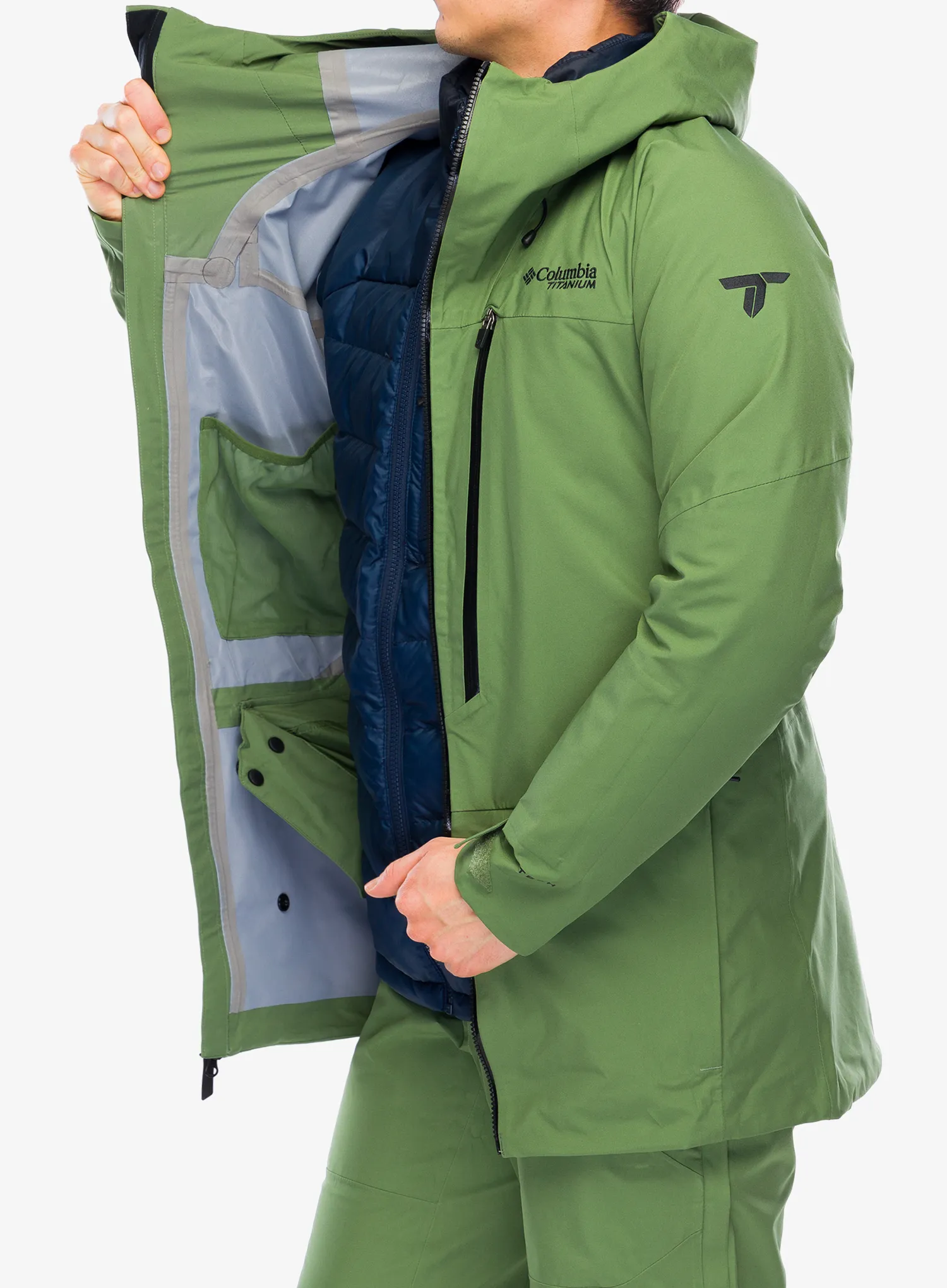 Skijaška jakna Columbia Platinum Peak II 3L Shell - canteen
