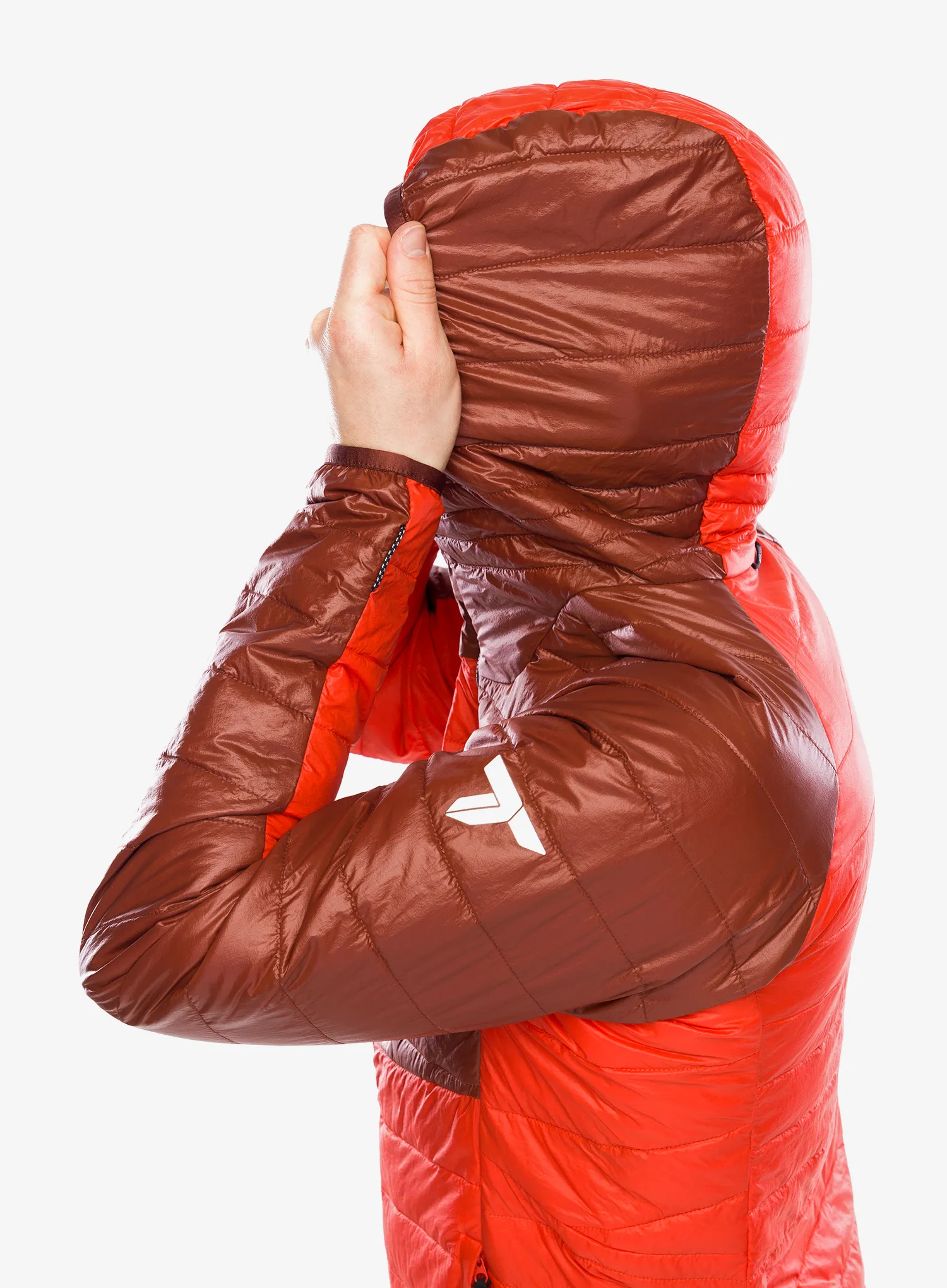 Jakna s postavom Columbia Platinum Peak II Hooded Jacket - spicy/spice