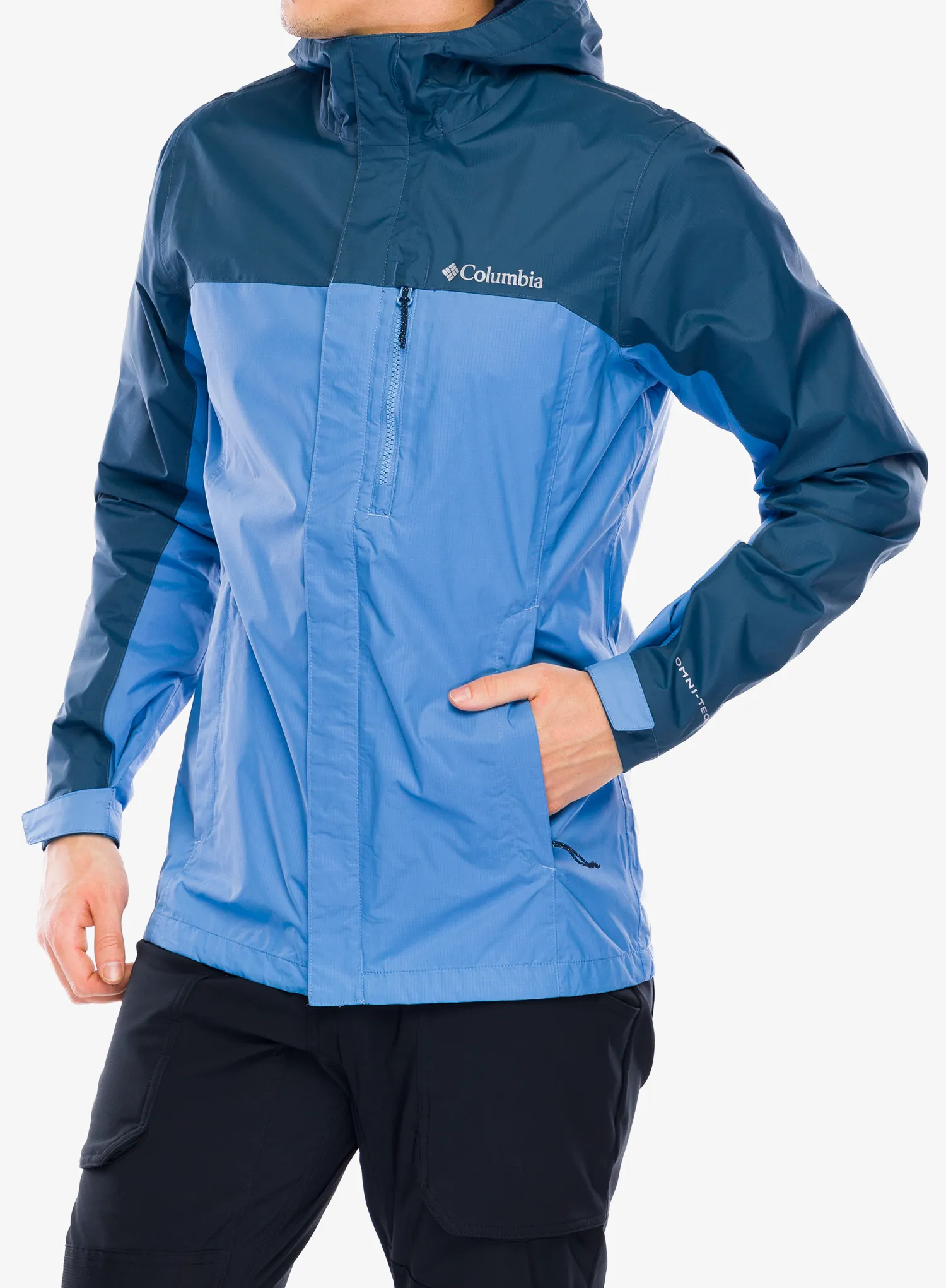 Kišna jakna Columbia Pouring Adventure II Jacket - skyler/dark mountain