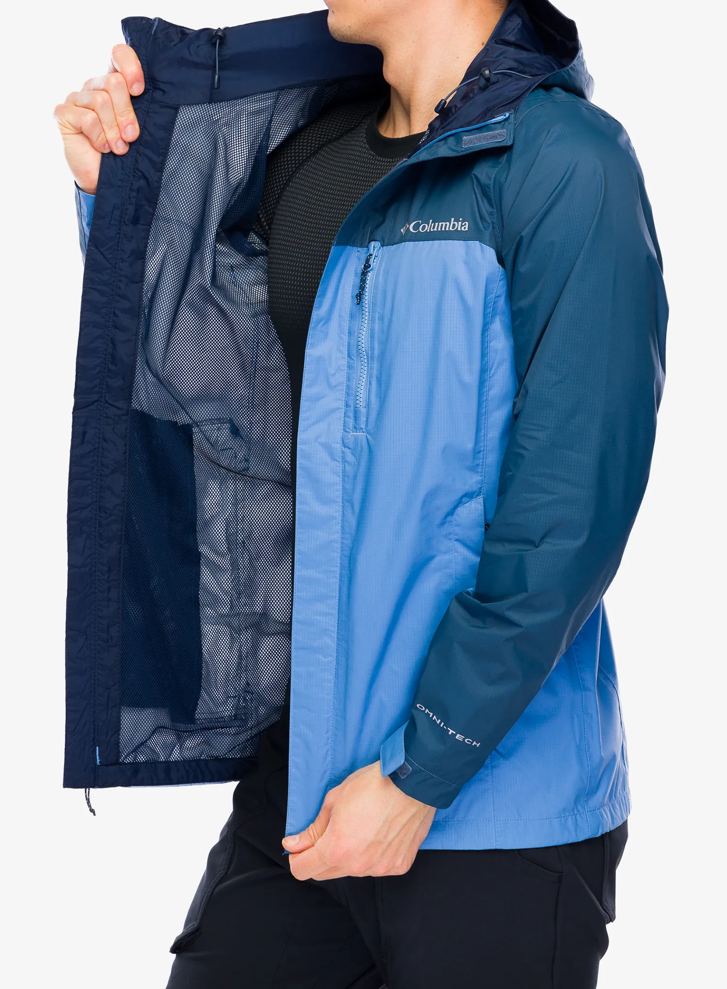 Kišna jakna Columbia Pouring Adventure II Jacket - skyler/dark mountain