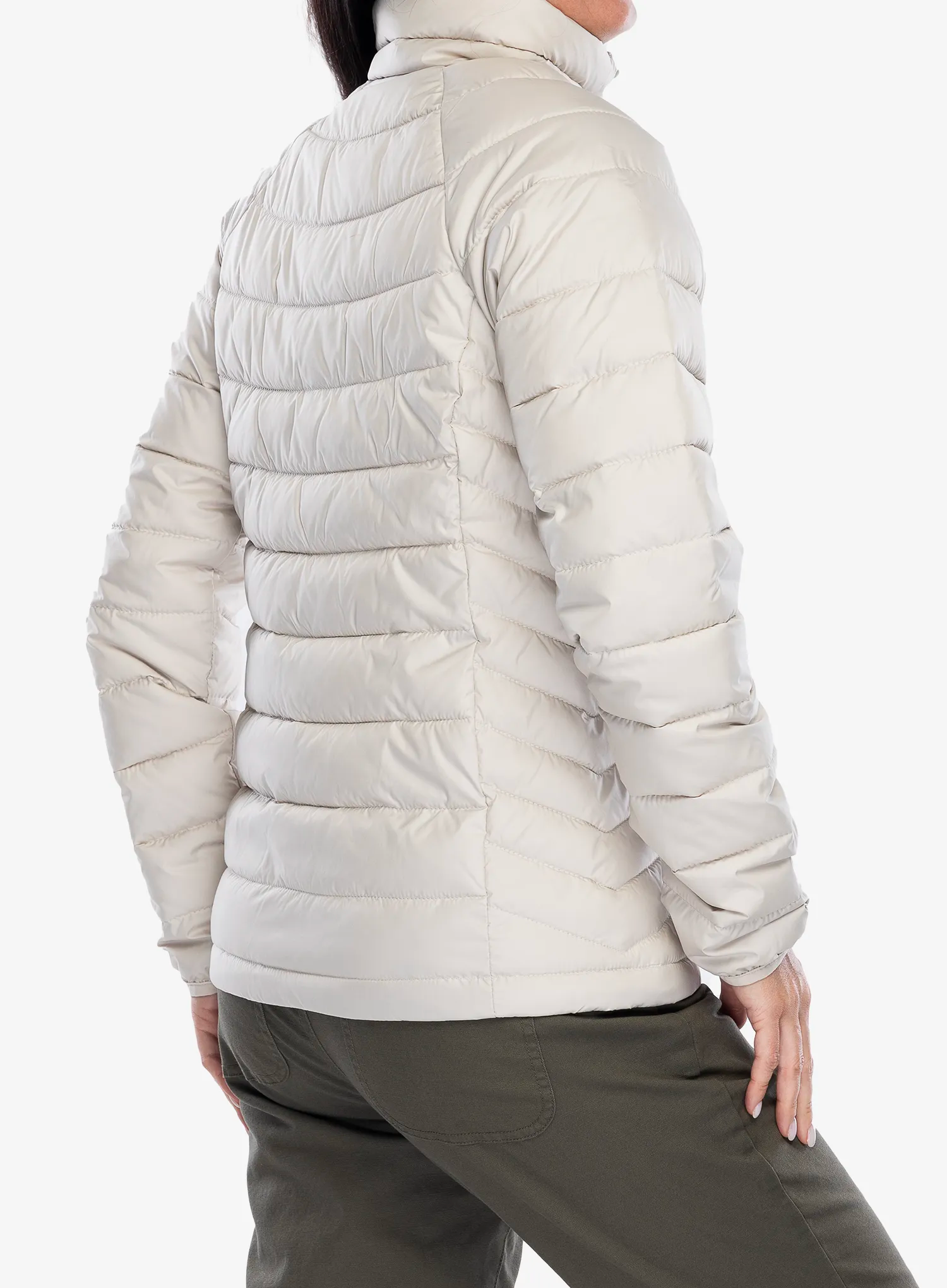 Jakna s postavom ženska Columbia Powder Lite II Full Zip Jacket - dark stone