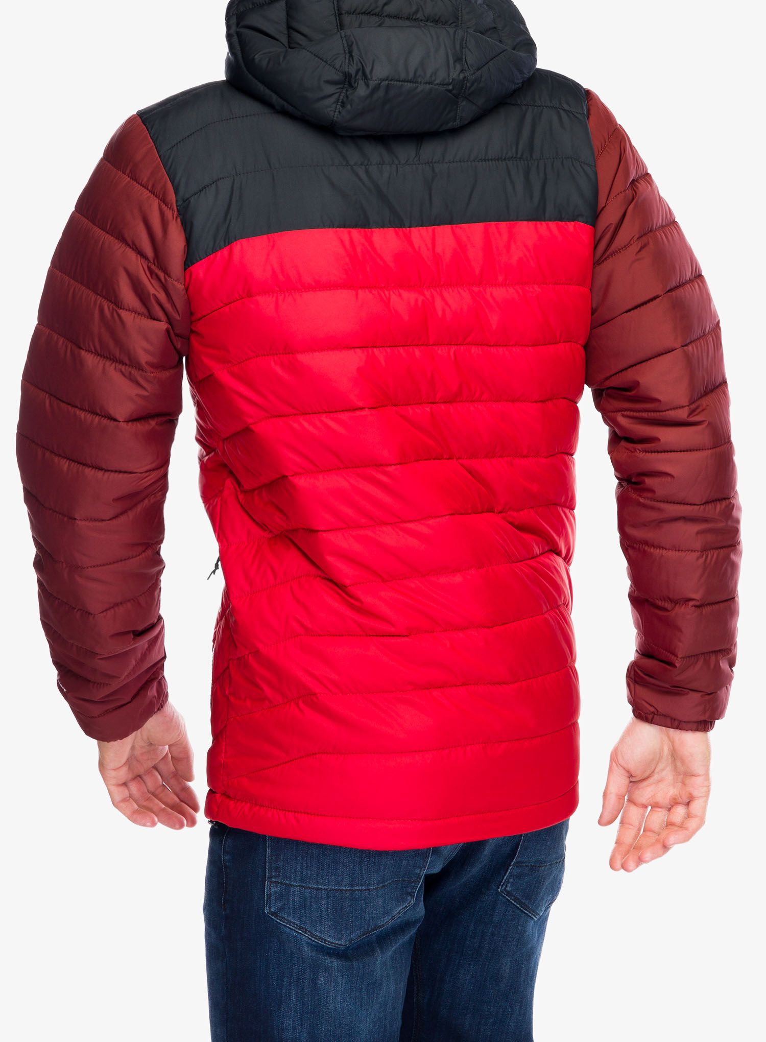 Jakna Columbia Powder Lite II Hooded Jacket - sail red/black/spice