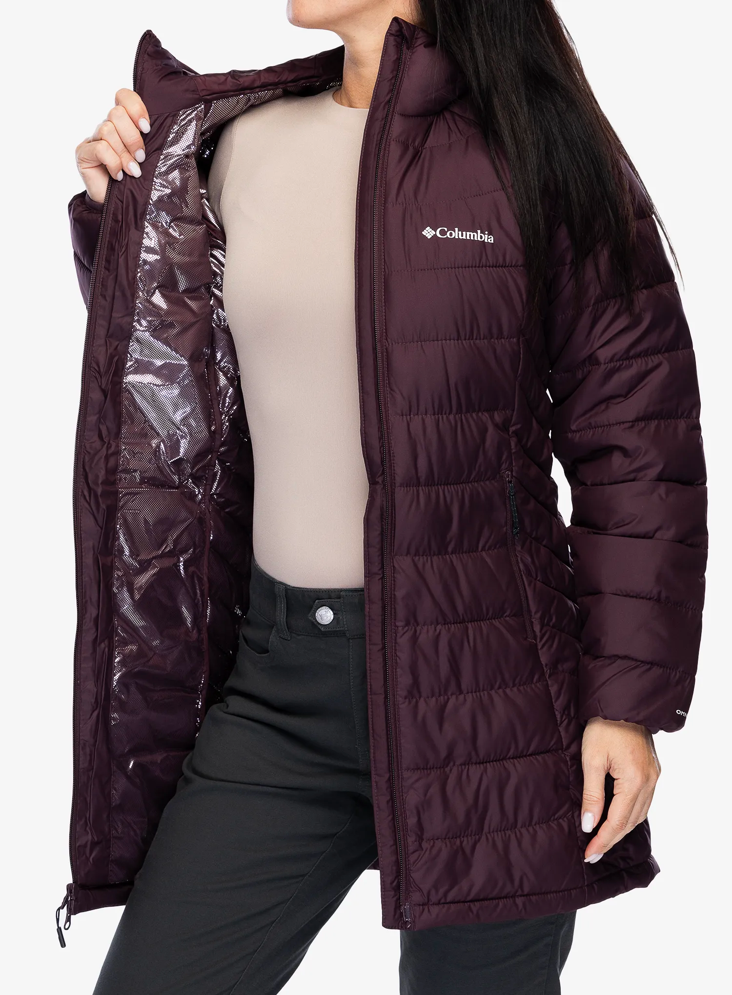 Ženski kaput Columbia Powder Lite II Mid Jacket - moonvista