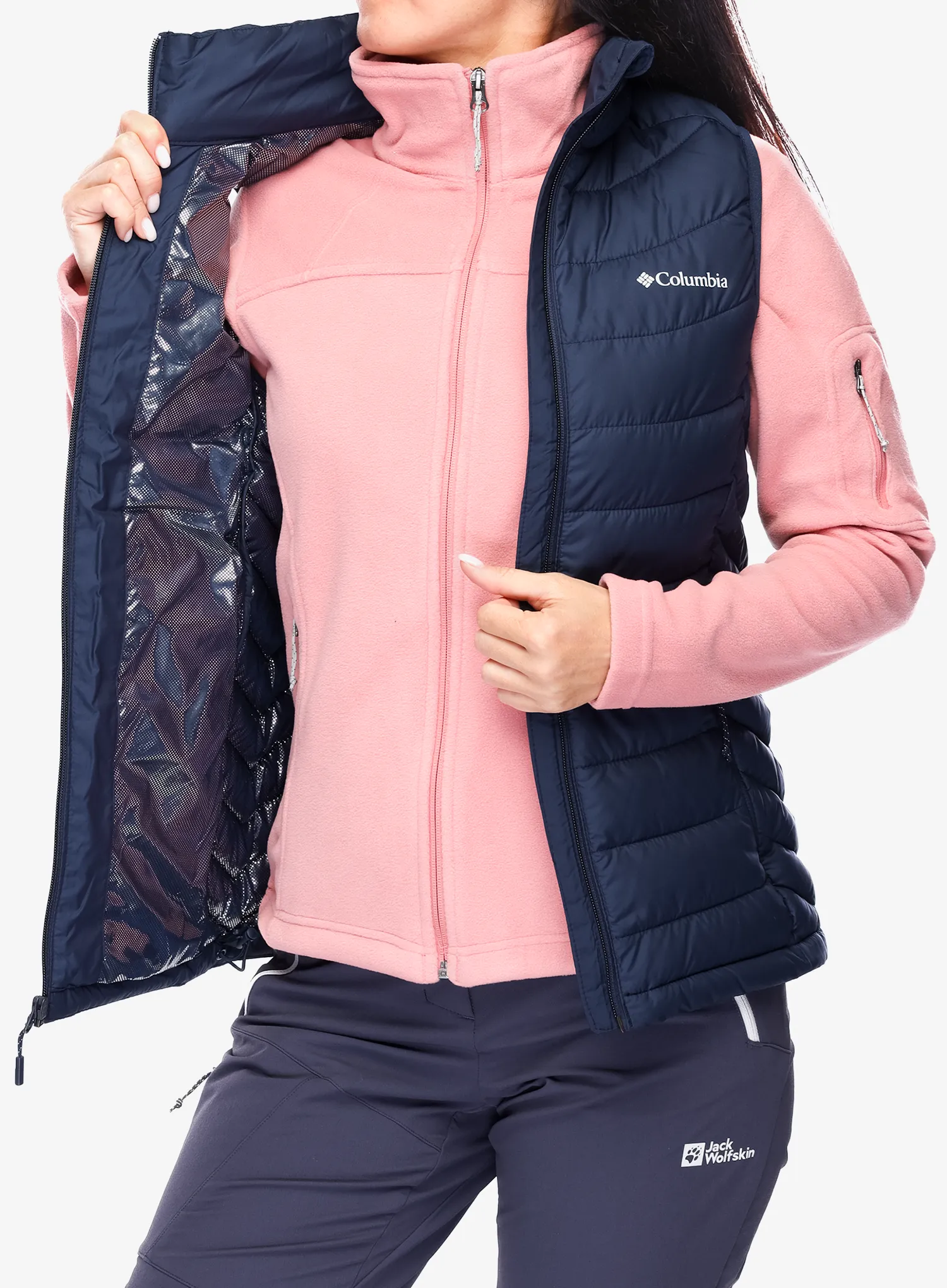 Ženski prsluk Columbia Powder Lite II Vest - collegiate navy