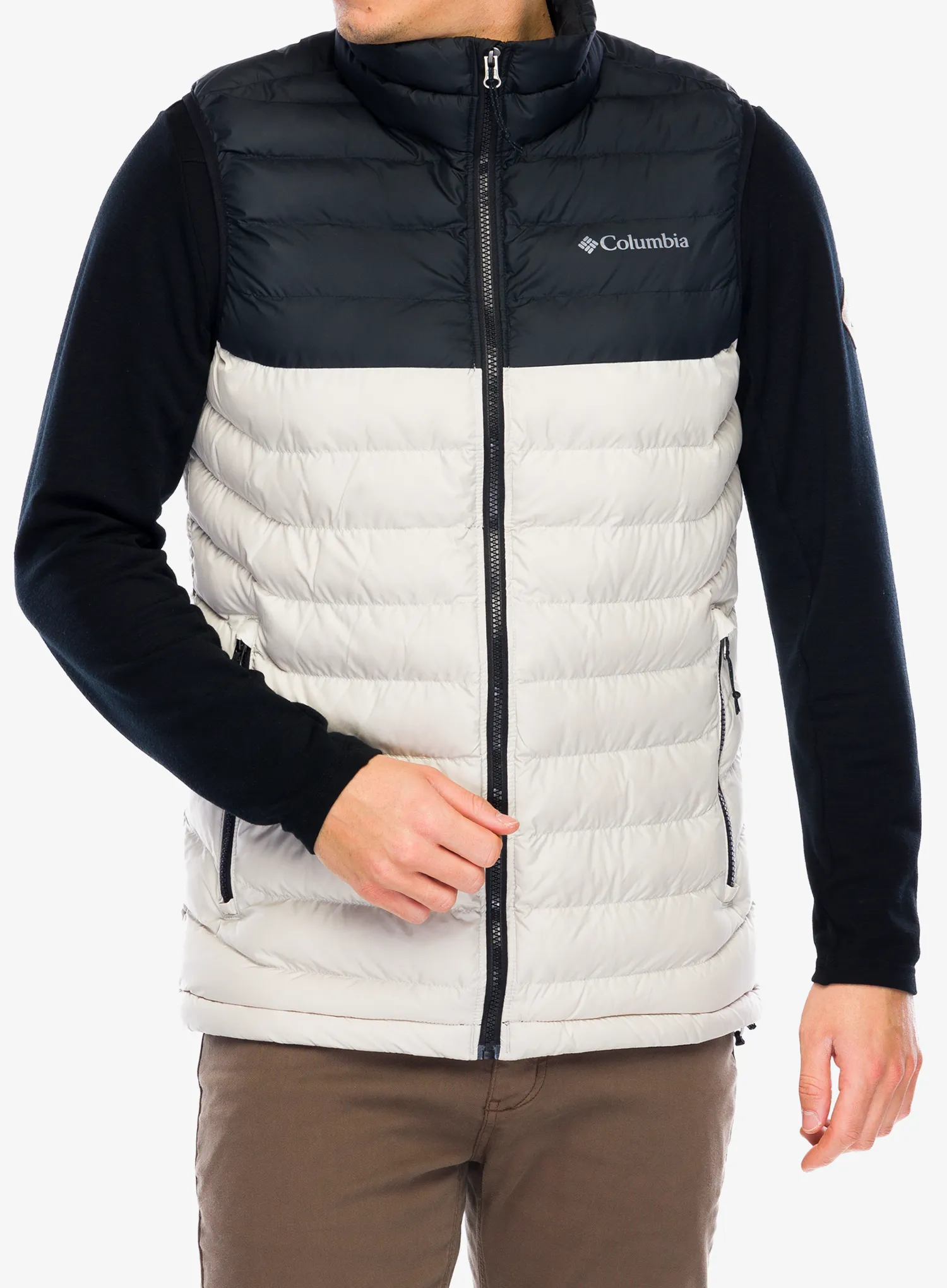 Prsluk Columbia Powder Lite II Vest - dark stone/black