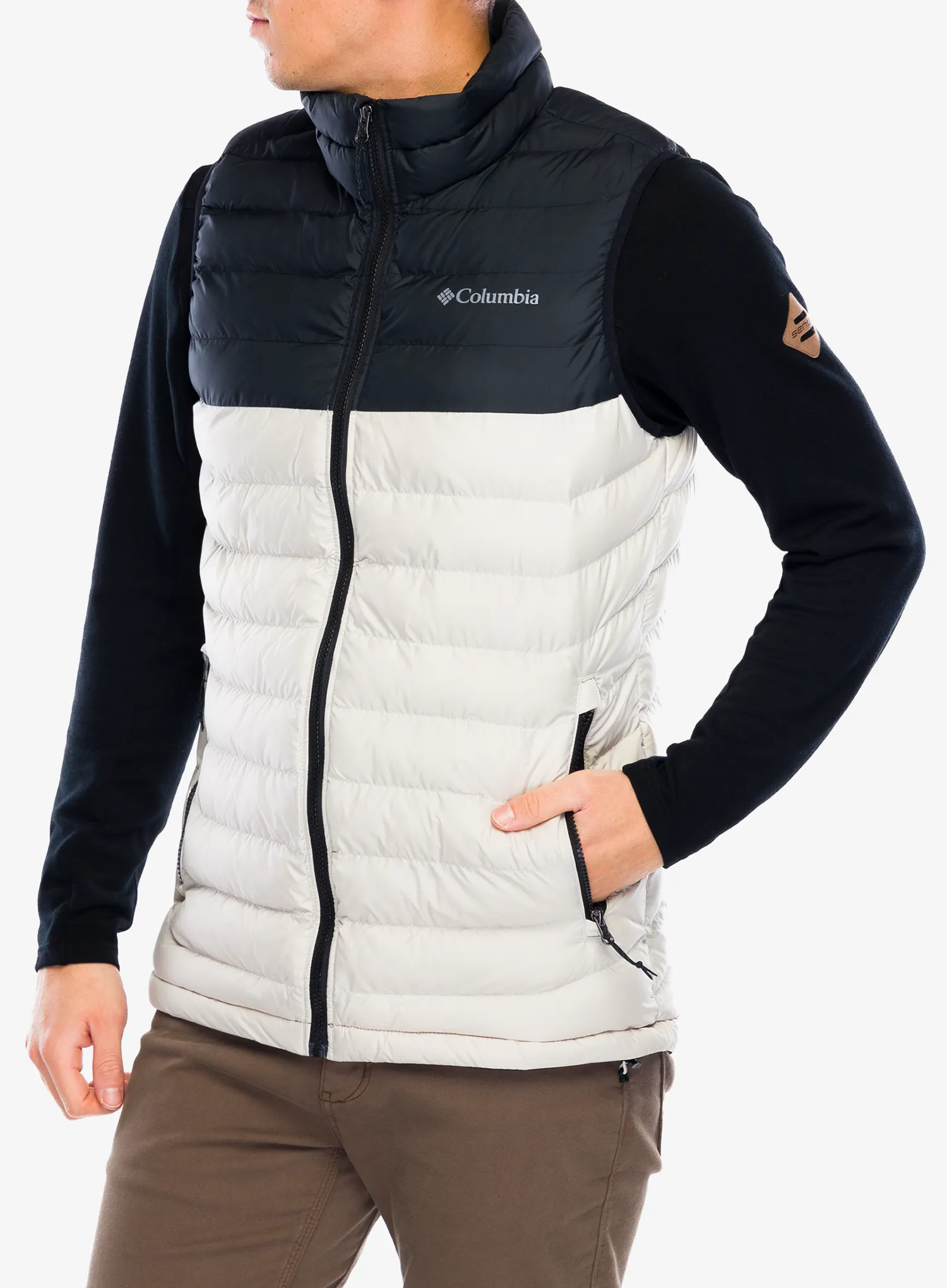 Prsluk Columbia Powder Lite II Vest - dark stone/black