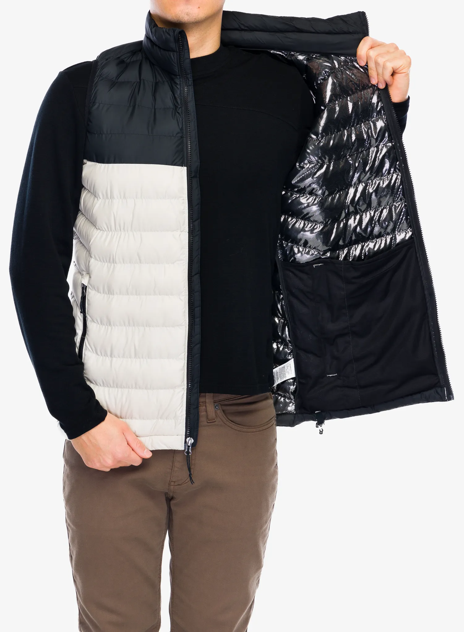 Prsluk Columbia Powder Lite II Vest - dark stone/black