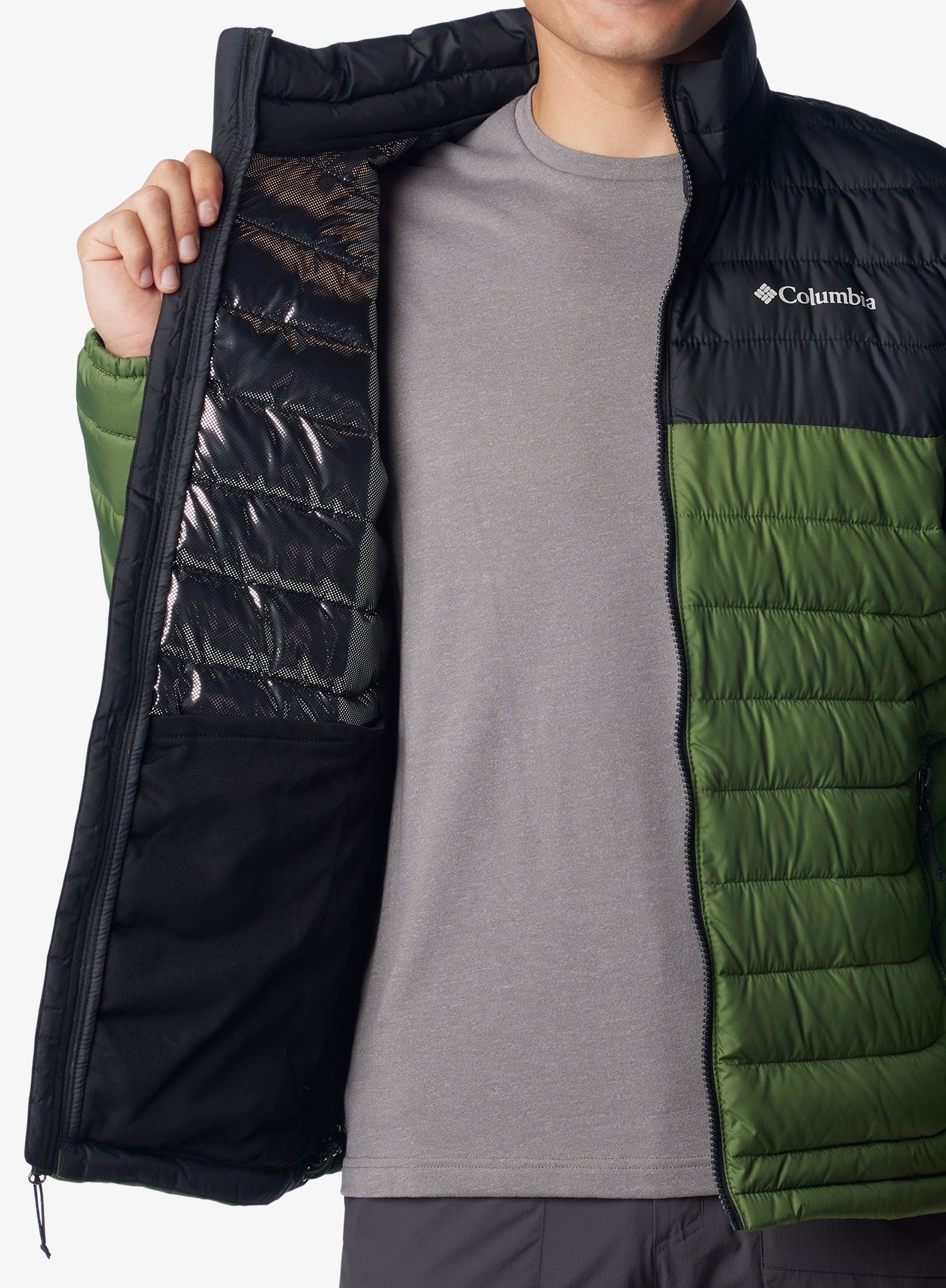 Jakna s postavom Columbia Powder Lite Jacket - canteen/black