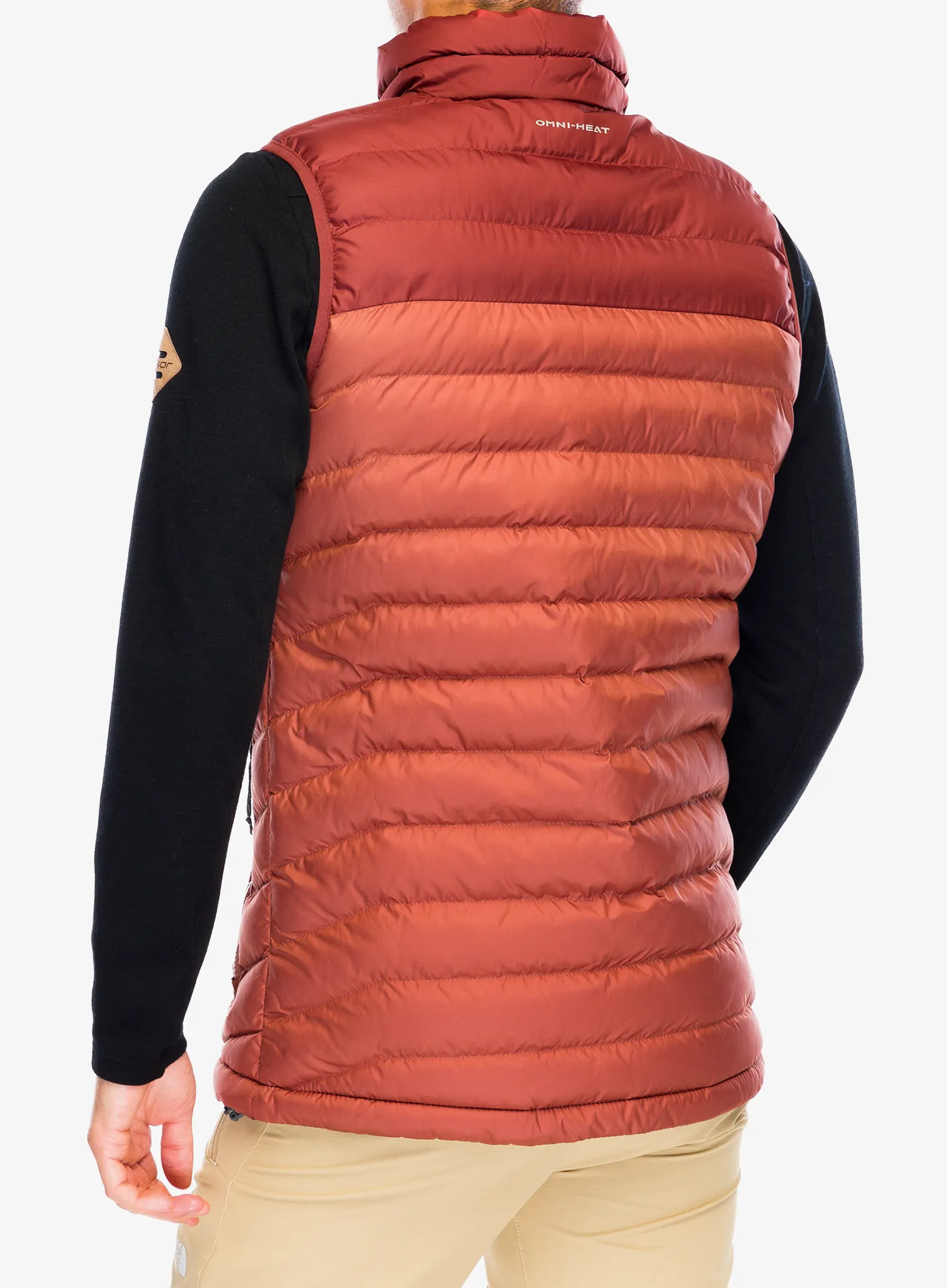 Prsluk s postavom Columbia Powder Lite Vest - auburn/spice