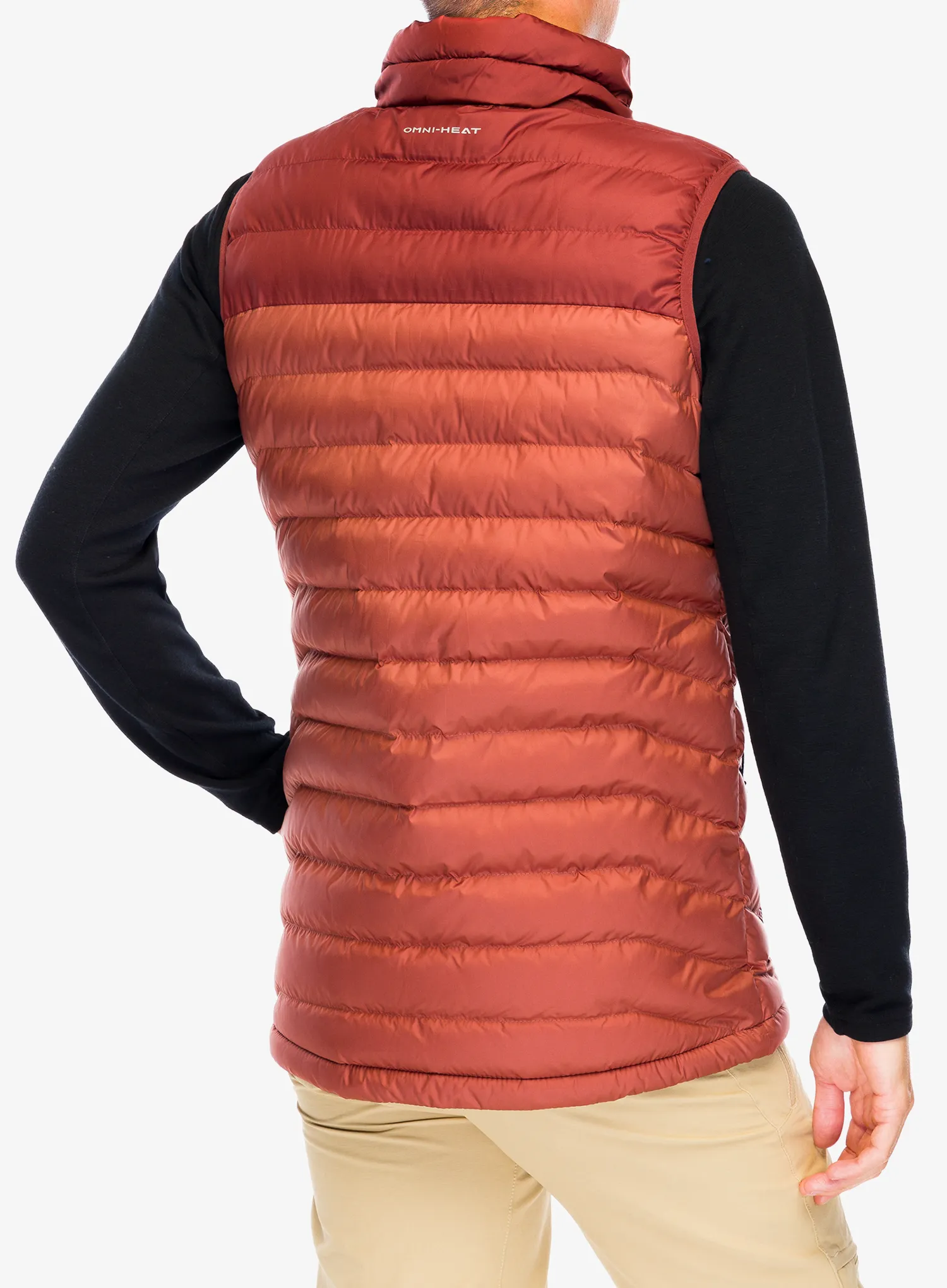 Prsluk s postavom Columbia Powder Lite Vest - auburn/spice
