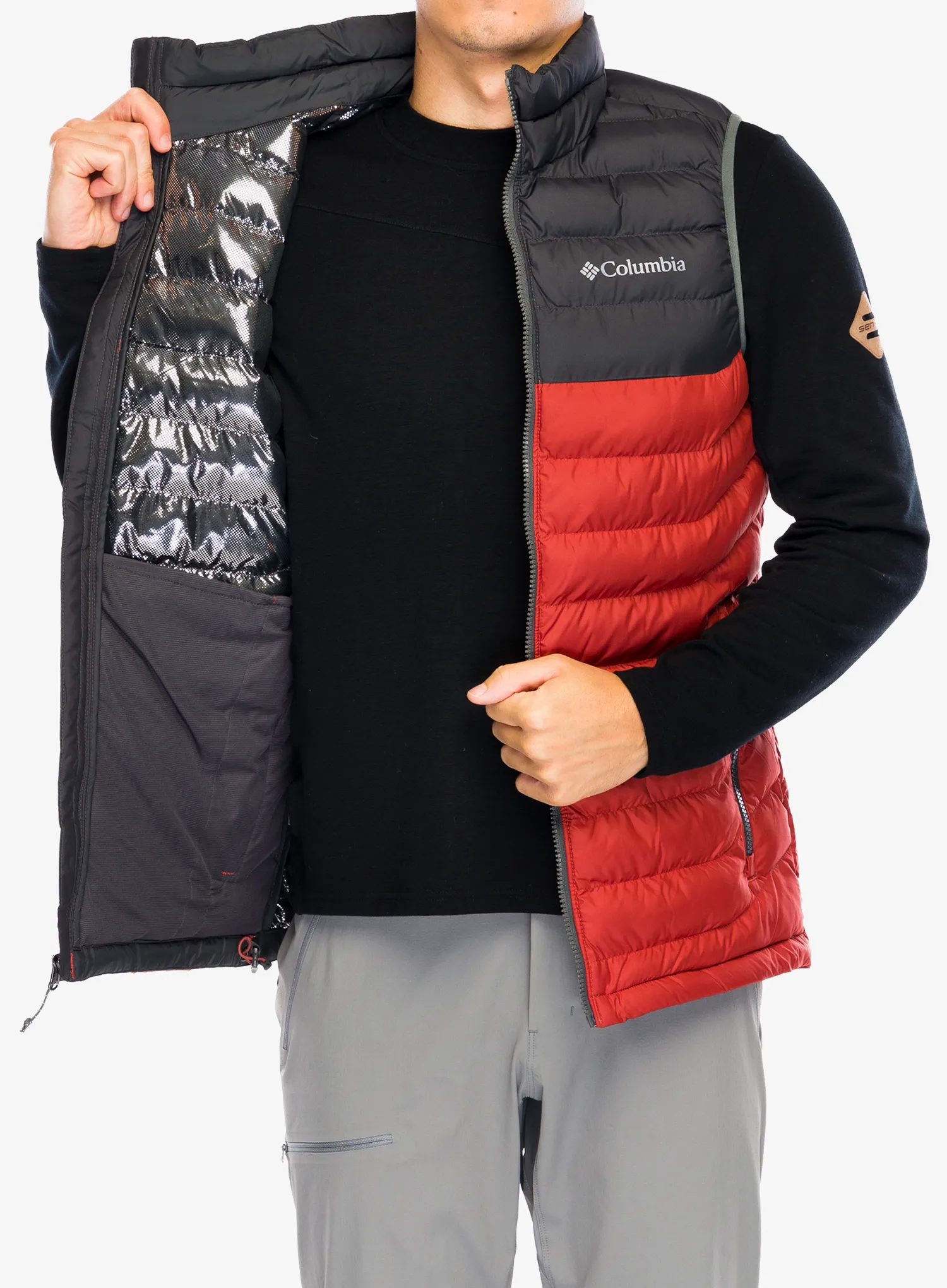 Prsluk Columbia Powder Lite Vest - warp red/shark