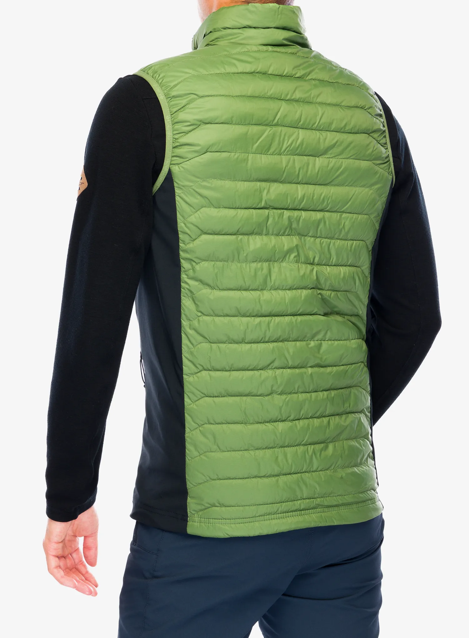 Prsluk s postavom Columbia Powder Pass Vest - canteen/black