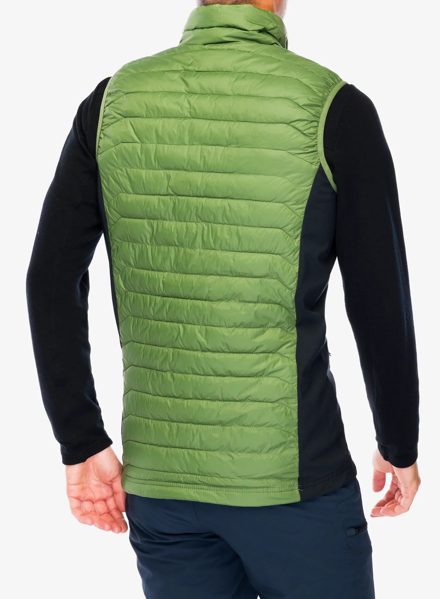 Prsluk s postavom Columbia Powder Pass Vest - canteen/black