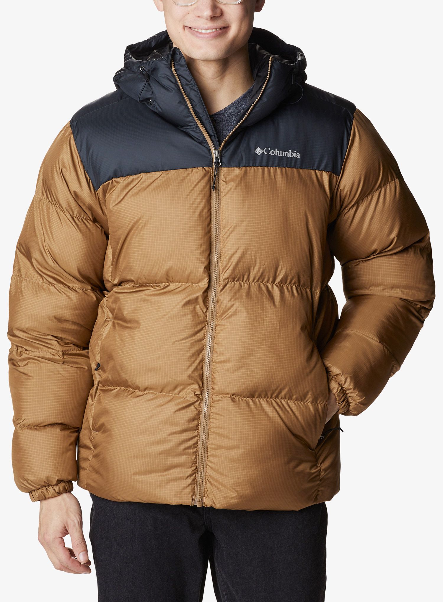 Jakna s postavom Columbia Puffect Hooded Jacket - delta/black