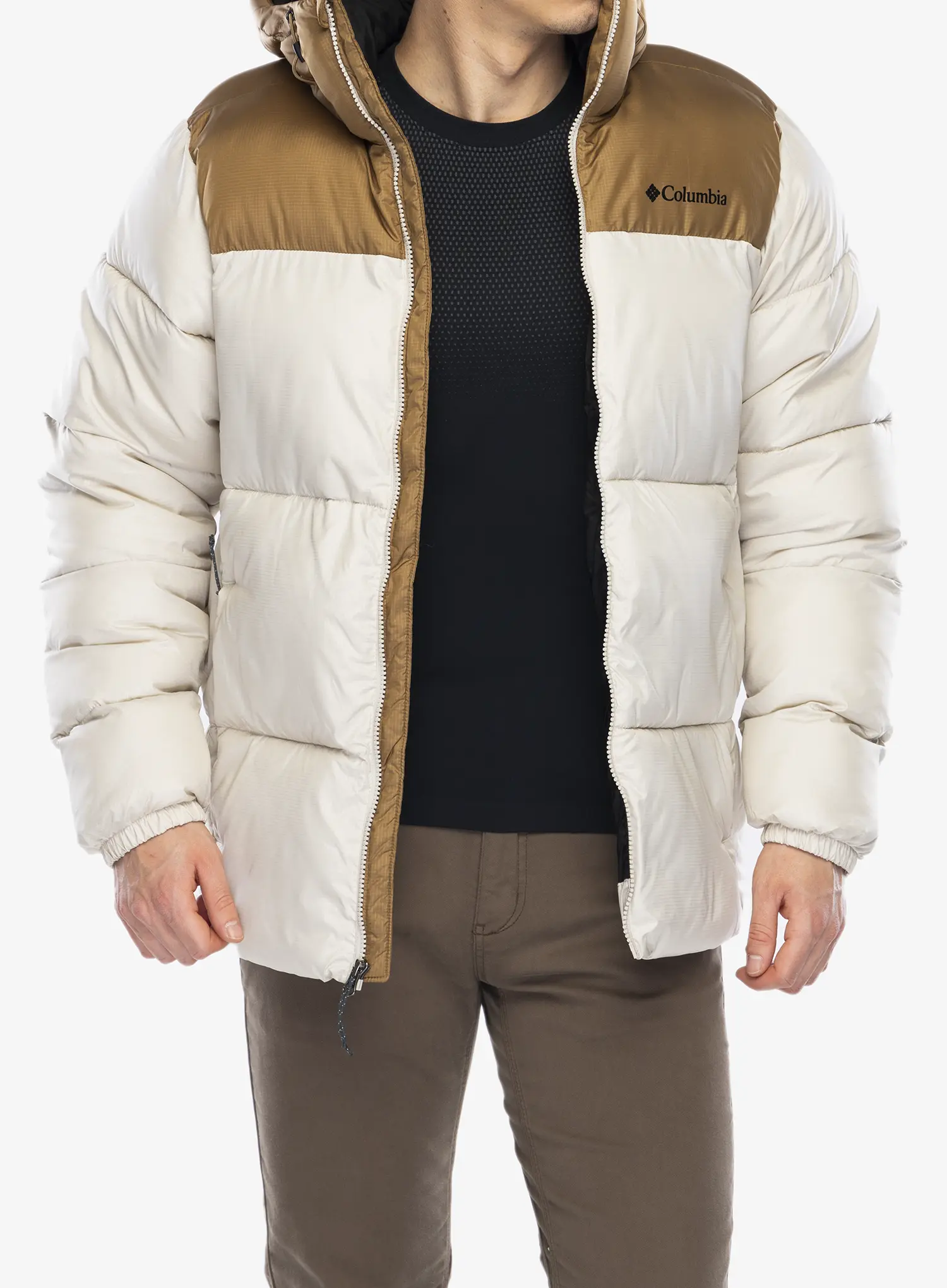Zimska jakna Columbia Puffect II Hooded Jacket - dark stone/delta