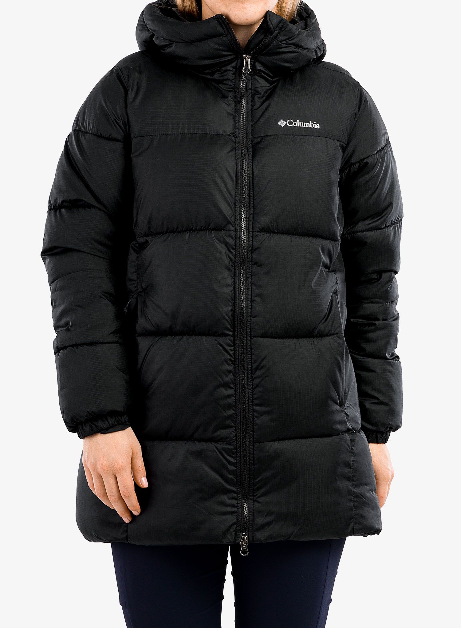 Ženski kaput Columbia Puffect Mid Hooded Jacket - black